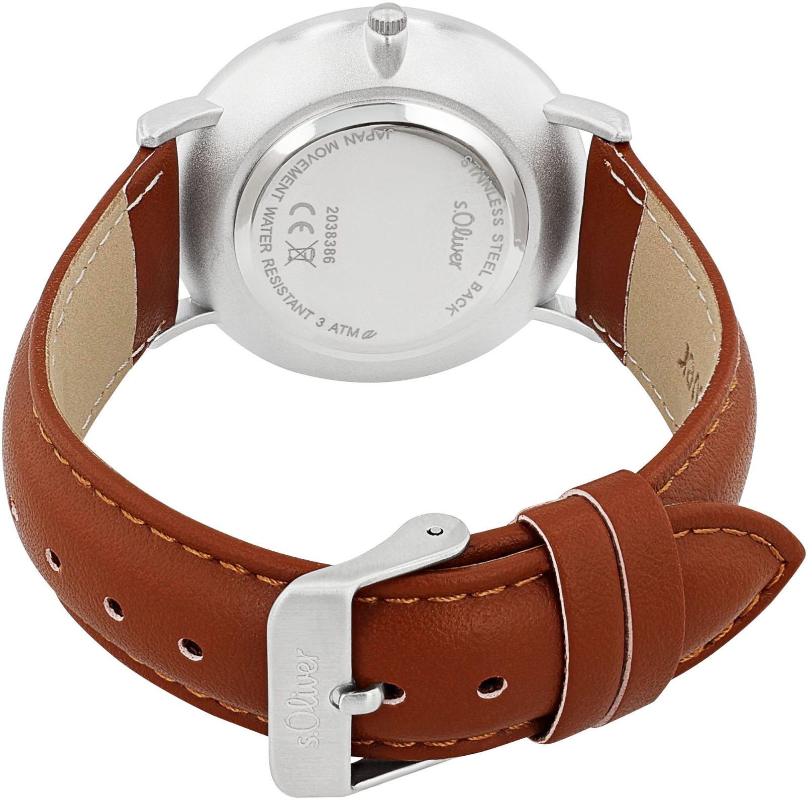 s.Oliver Quarzuhr, Armbanduhr, Herrenuhr, Mineralglas, analog