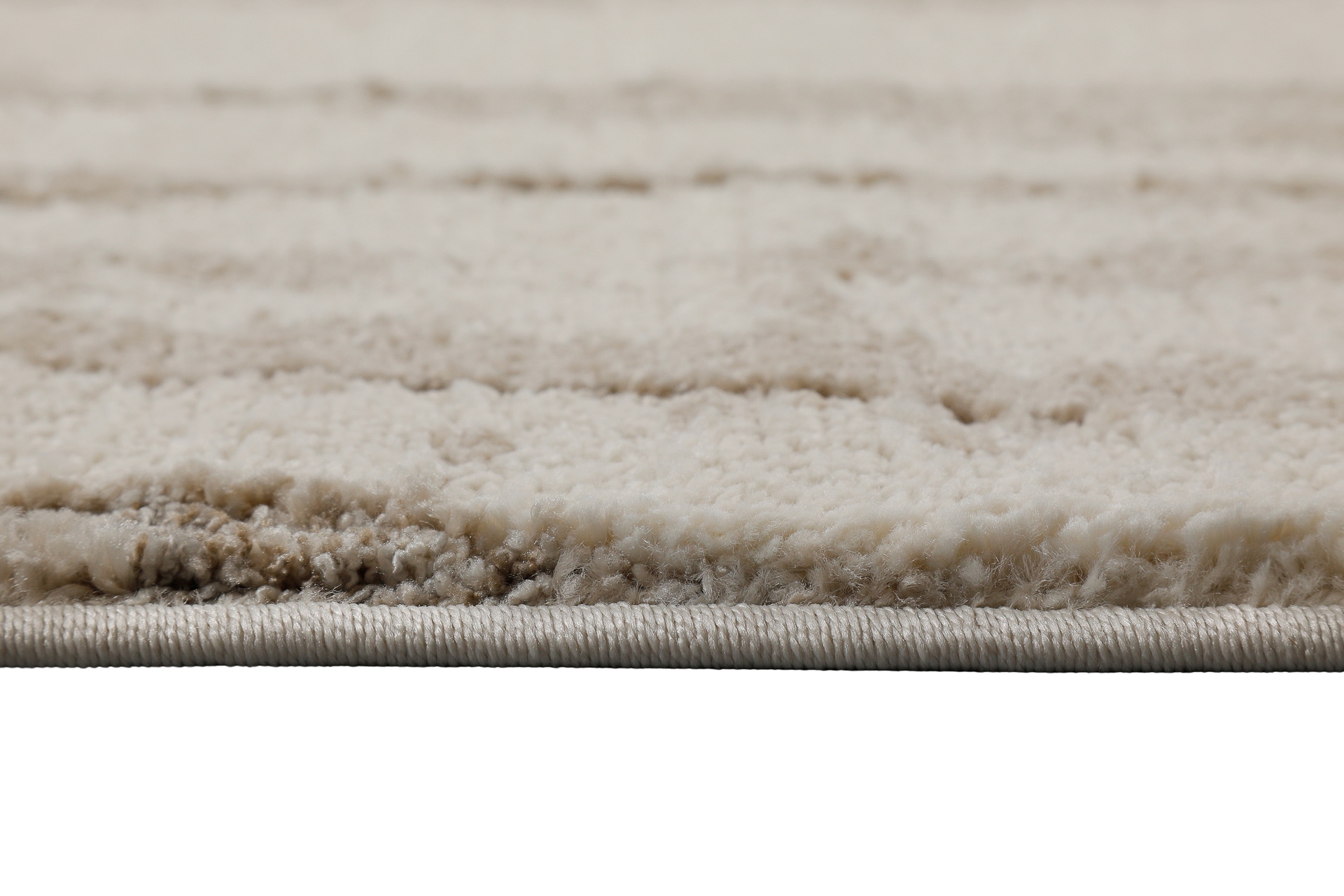 Wecon home »Fynn« rechteckig 18 mm Höhe Gewebt, Hoch-Tief, pflegeleicht, Natur-Design, Scandi, Wohnzimmer