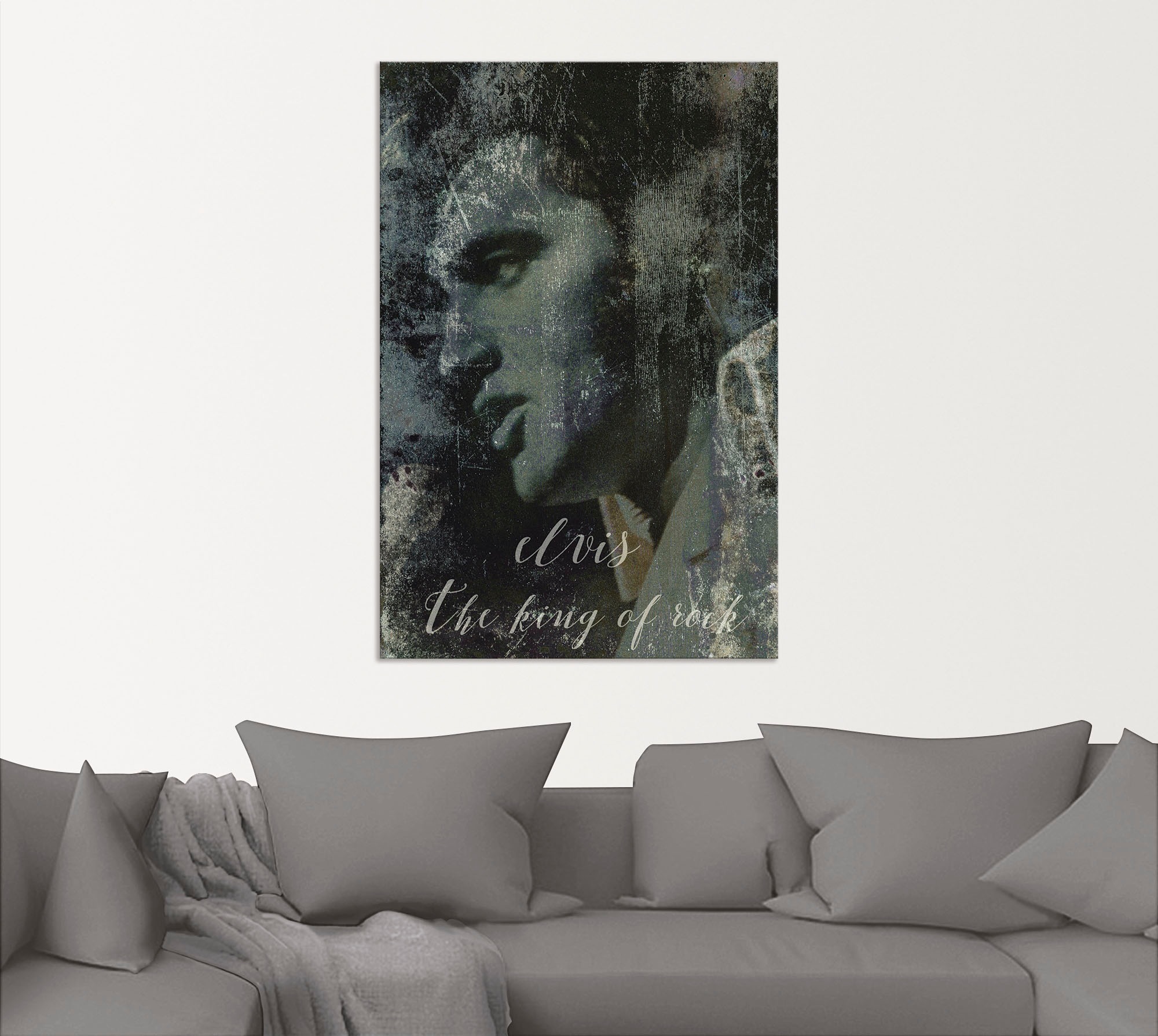 Artland Wandbild »Elvis the King«, Musiker, (1 St.), als Alubild, Outdoorbild, Leinwandbild, Poster, Wandaufkleber