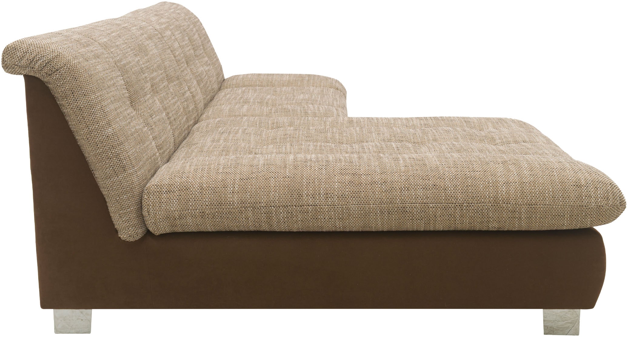 DOMO collection Ecksofa »100031 kompakte Stellmaße, komfortabel und bequem, L-Form«, wahlweise mit Bettfunktion und Armteilverstellung. Breite 234cm
