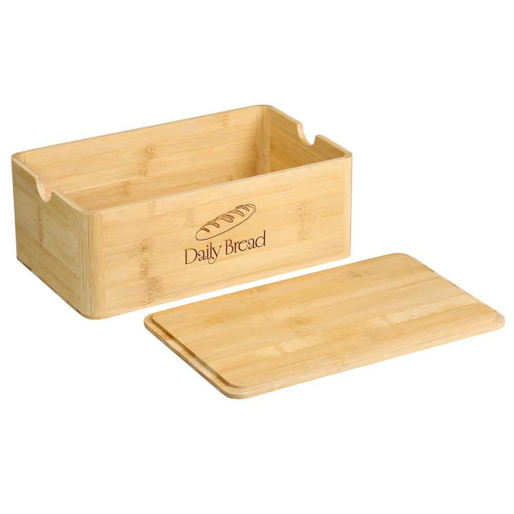 KESPER® Brotkasten »Brotbox, Bambus, FSC« mit Deckel, mit Einbrand