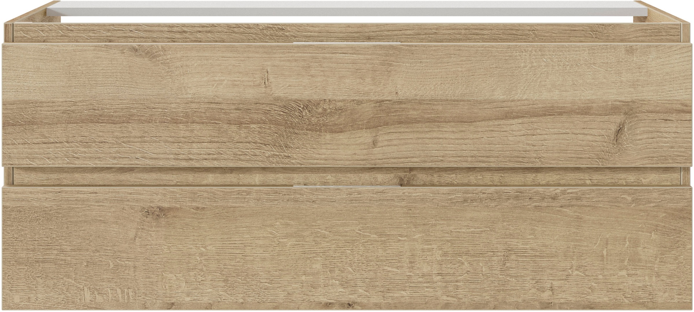 Saphir Badmöbel-Set »Serie 4035 2-teilig, Keramik-Doppelwaschtisch mit LED-Spiegelschrank« Set, 