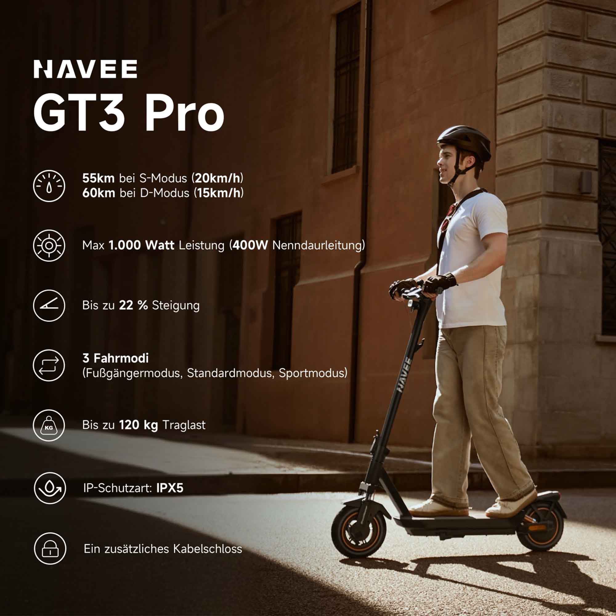 NAVEE E-Scooter »GT3 Pro Electric Scooter (DE Version)«