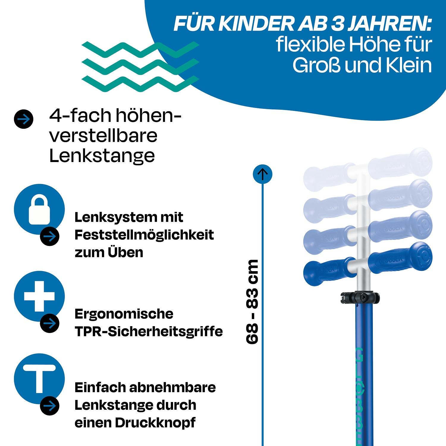 Globber Tretroller »ELITE LIGHTS, mit Leuchtrollen« mit Leuchtrollen