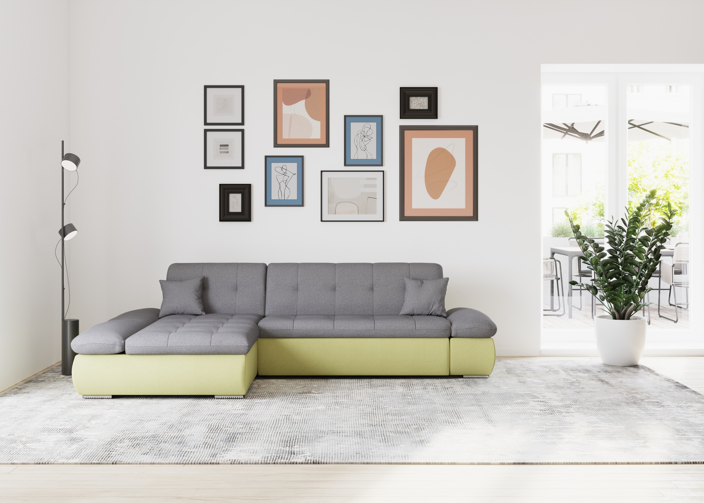 DOMO collection Ecksofa »Moric, L-Form, XXL-Sofa - Breite 300cm«, wahlweise günstig online kaufen