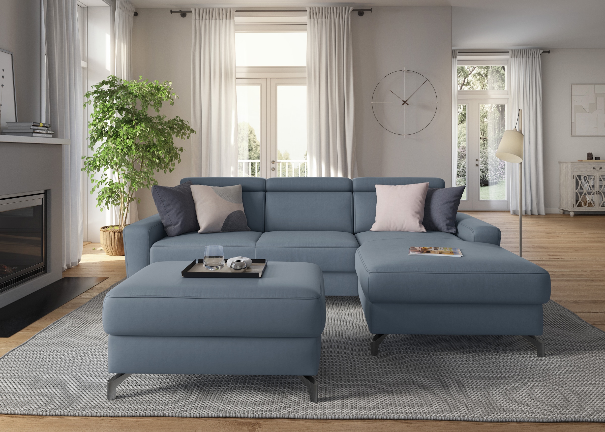 sit&more Ecksofa »Scarlett L-Form«, inklusive Kopfteilverstellung, wahlweis günstig online kaufen