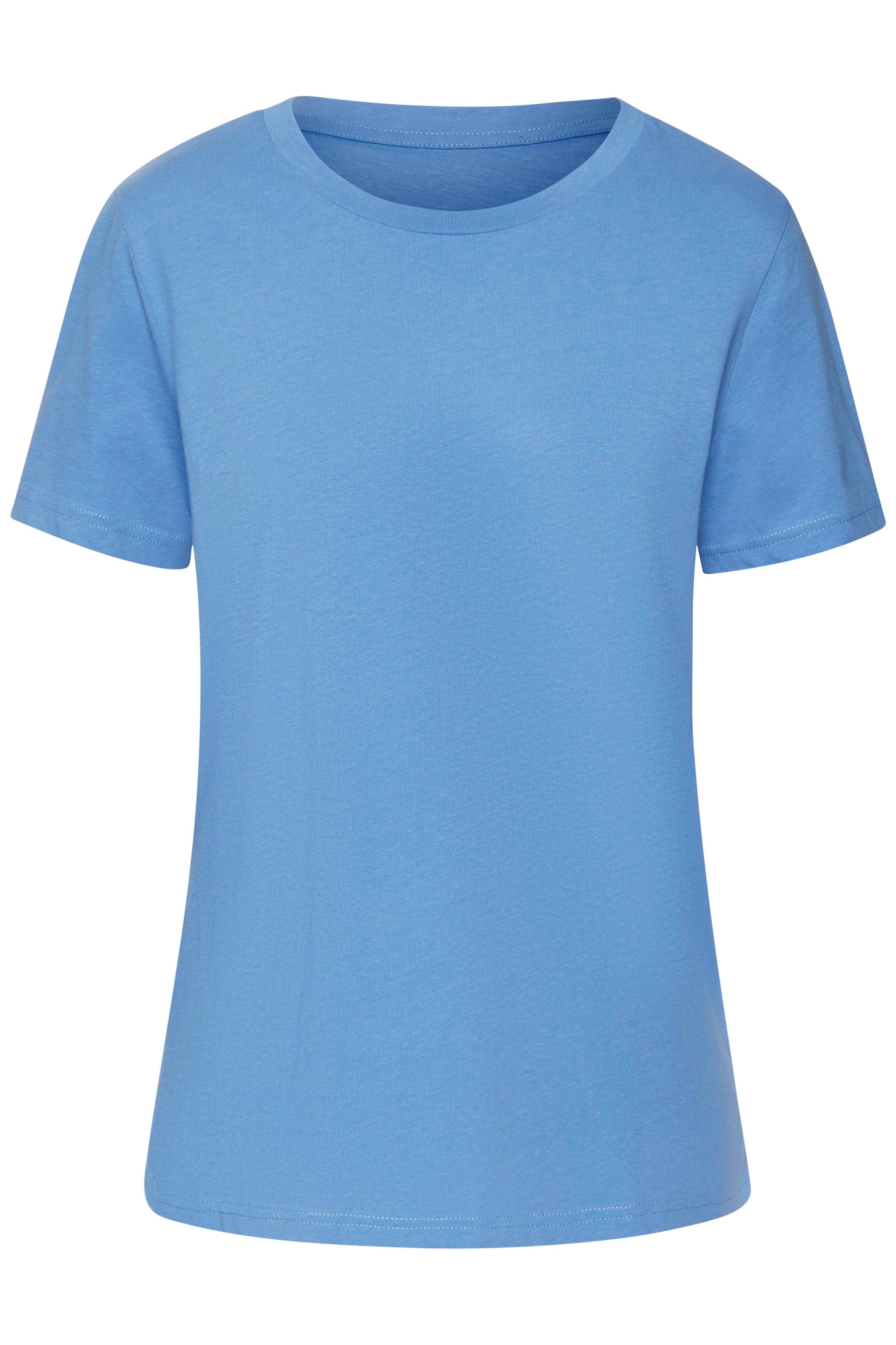Beachtime T-Shirt »mit modischem Schlitz am Saum«, (3er-Pack), aus hochwertiger Baumwoll-Qualität