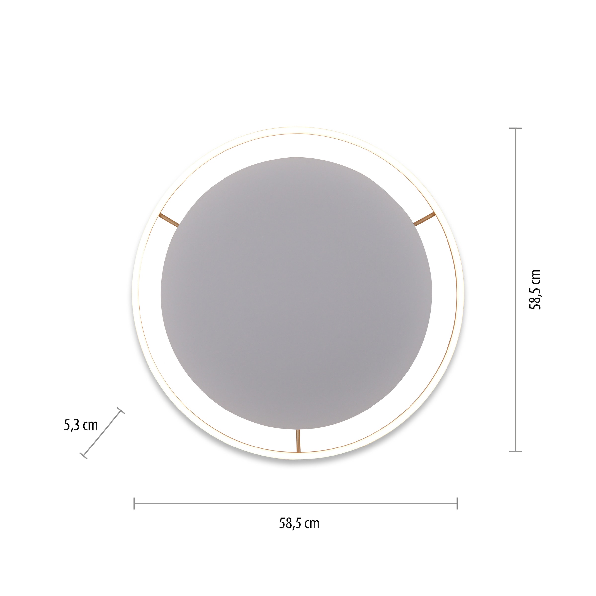 JUST LIGHT Deckenleuchte »RITUS«, 1 flammig, Leuchtmittel LED-Board | LED fest integriert, LED, dimmbar, Switchmo