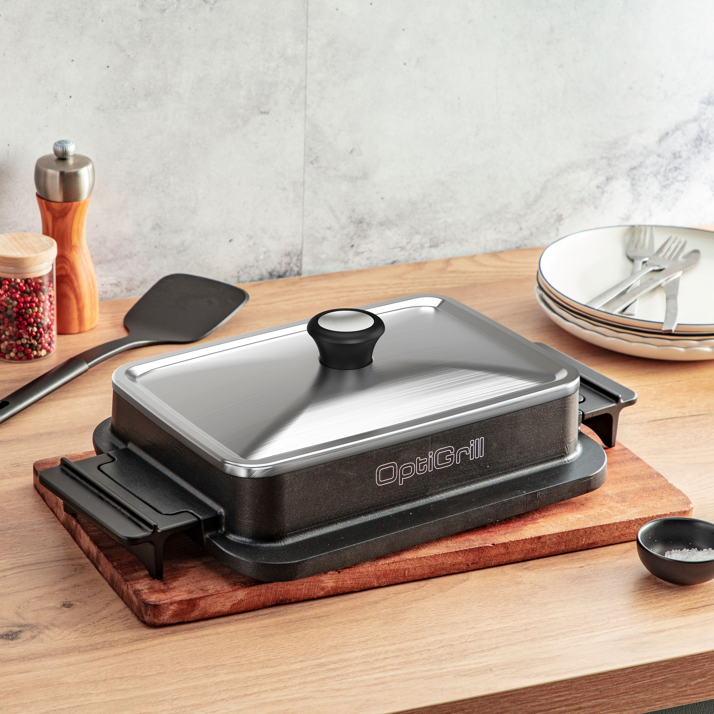 Tefal Deckel »XA7318«, (1 tlg.), OptiGrill Zubehör, kompatibel mit Tefal Backschale, zum Warmhalten