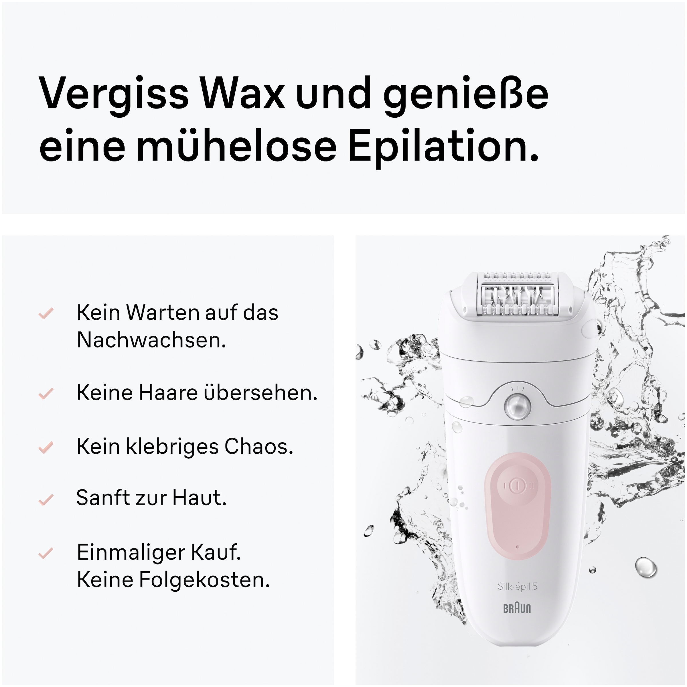 Braun Epilierer »Silk-épil 5 SE5-251« Wet & Dry, Rasier- und Trimmeraufsatz, Bikini-Trimmer