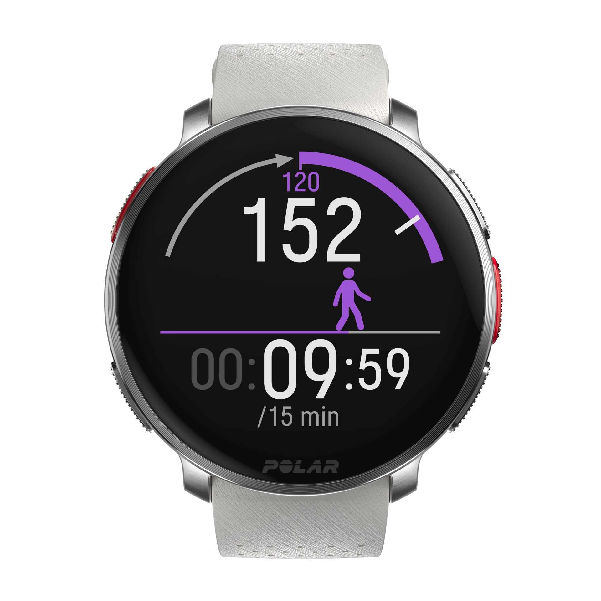 Polar Smartwatch »VANTAGE V3«, (3,5 cm / 1,39 Zoll), 32 GB, Premium-Multisportuhr Silikon-Armband S-L)