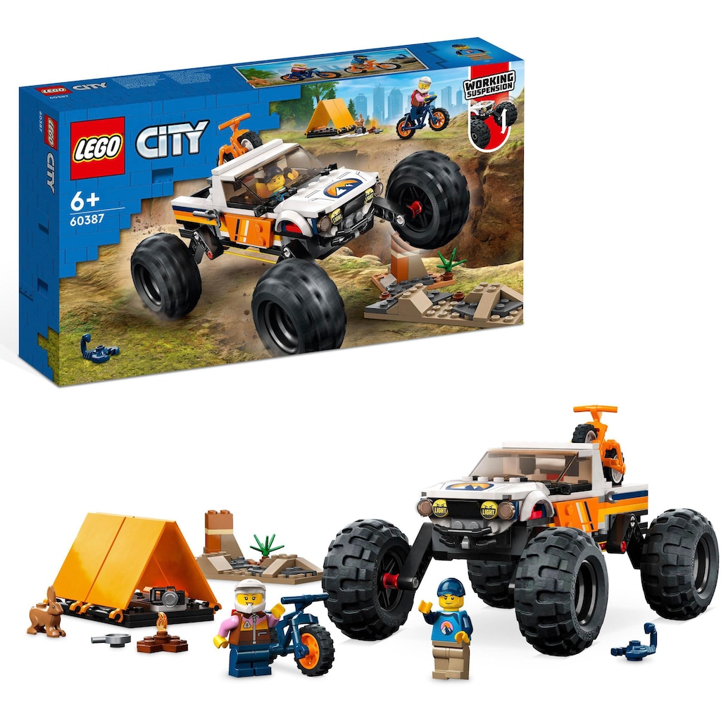 LEGO® Konstruktionsspielsteine »Offroad Abenteuer (60387), LEGO® City«, (252 St.), Made in Europe