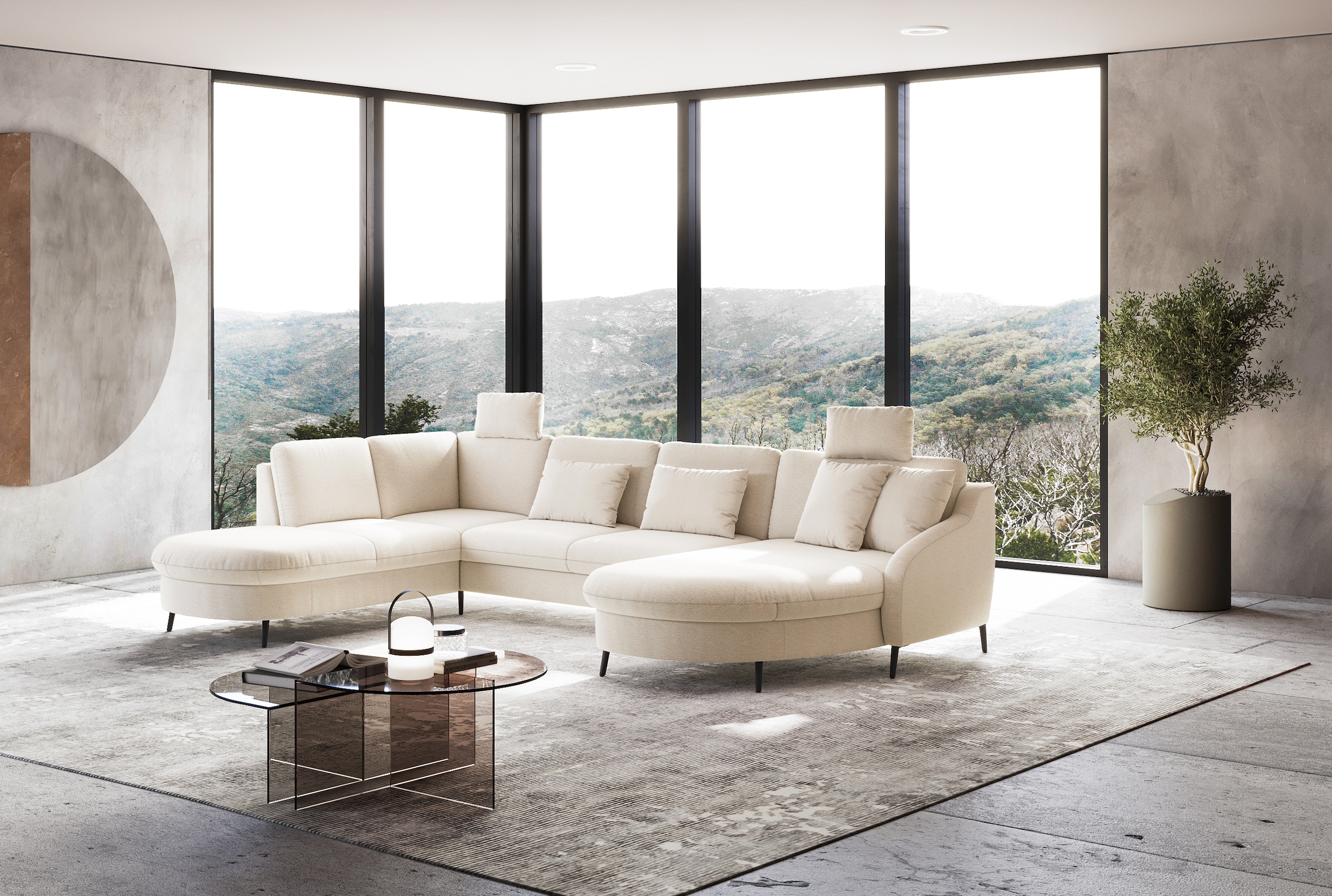 sit&more Wohnlandschaft »Soul U-Form«, wahlweise mit Bett und Bettkasten