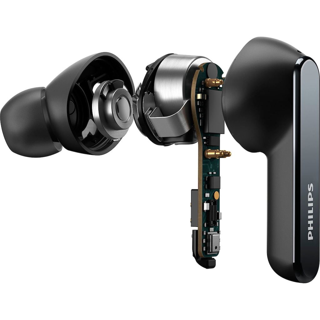 Philips In-Ear-Kopfhörer »TAT5506«, A2DP Bluetooth-AVRCP Bluetooth-HFP, integrierte Steuerung für Anrufe und Musik-Sprachsteuerung-Noise-Cancelling Pro-True Wireless