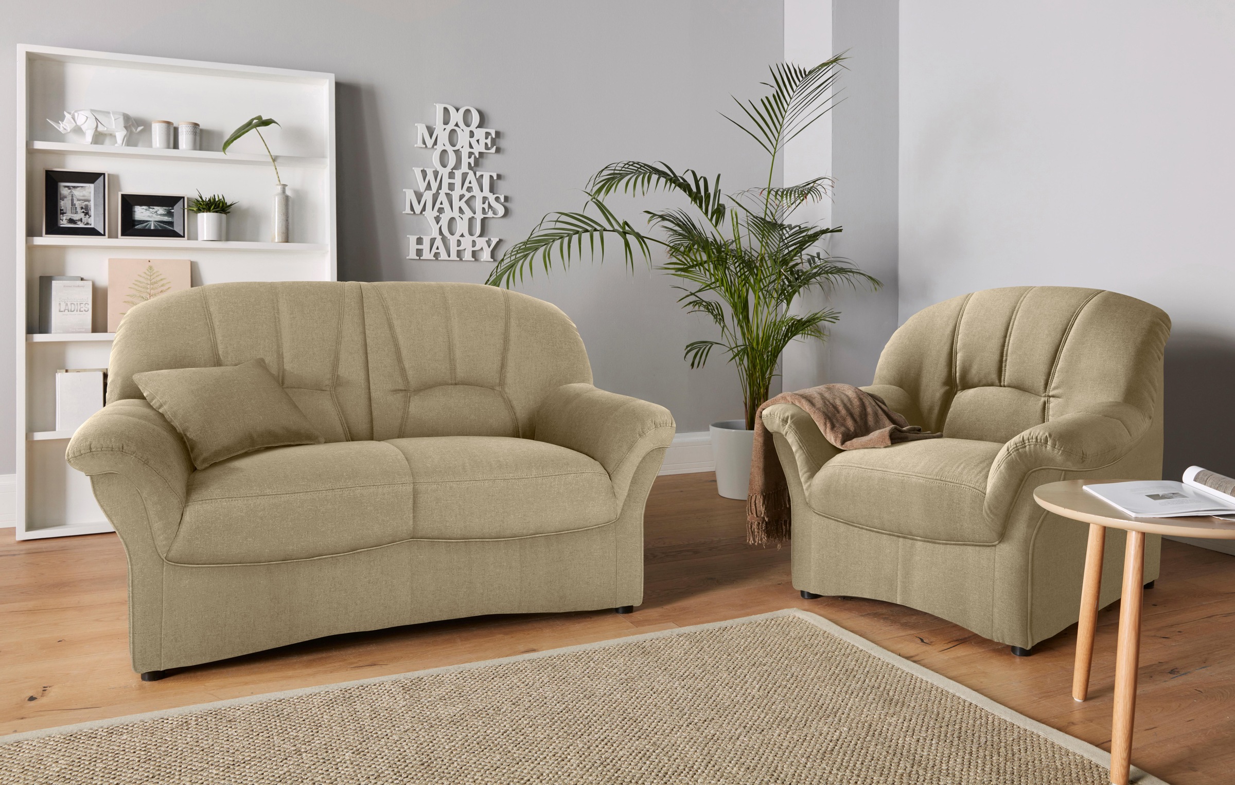 DOMO collection Sessel »Bahia zeitlos, elegant mit bequemen Armlehnen« inkl günstig online kaufen