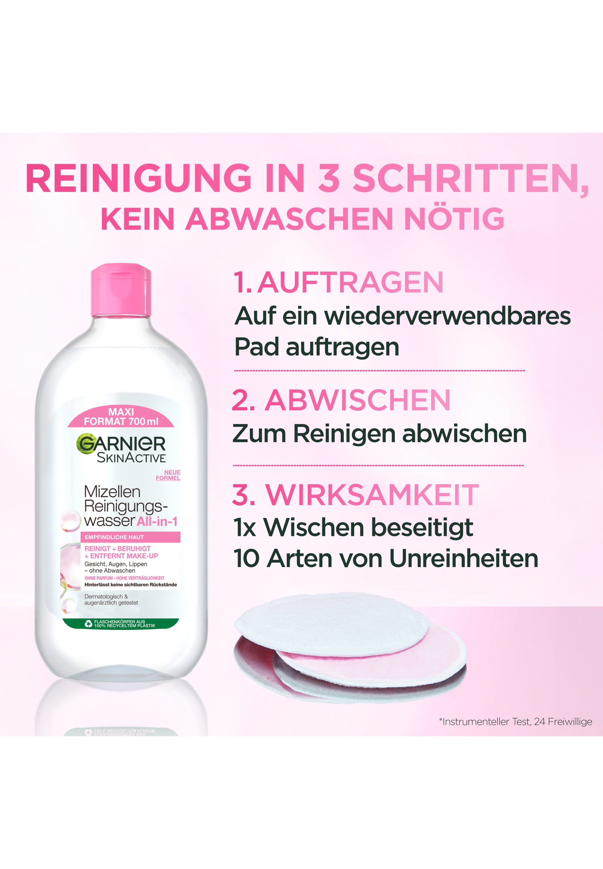 GARNIER Gesichtswasser »GARNIER SKIN ACTIVE MIZELLEN REINIGUNGSWASSER ALL-IN-1« Gesichtswasser