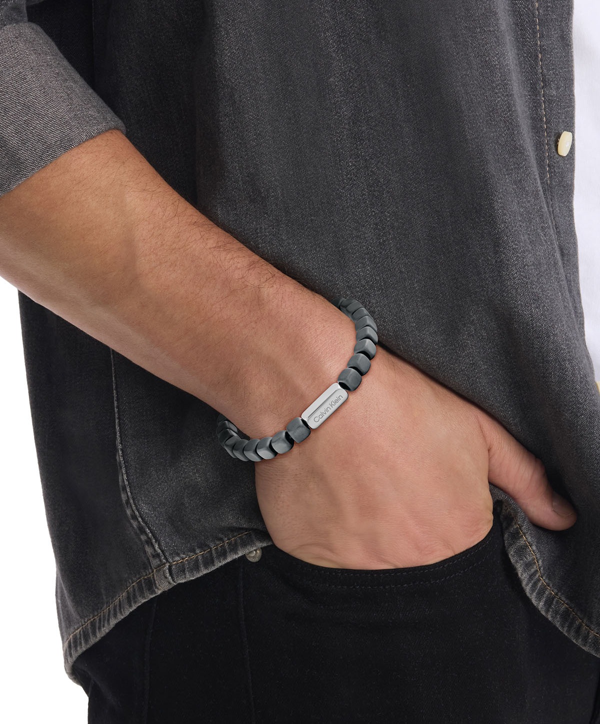 Calvin Klein Armband »MODERN SQUARE, 35100059, 35100060, 35100061«, mit Hämatit