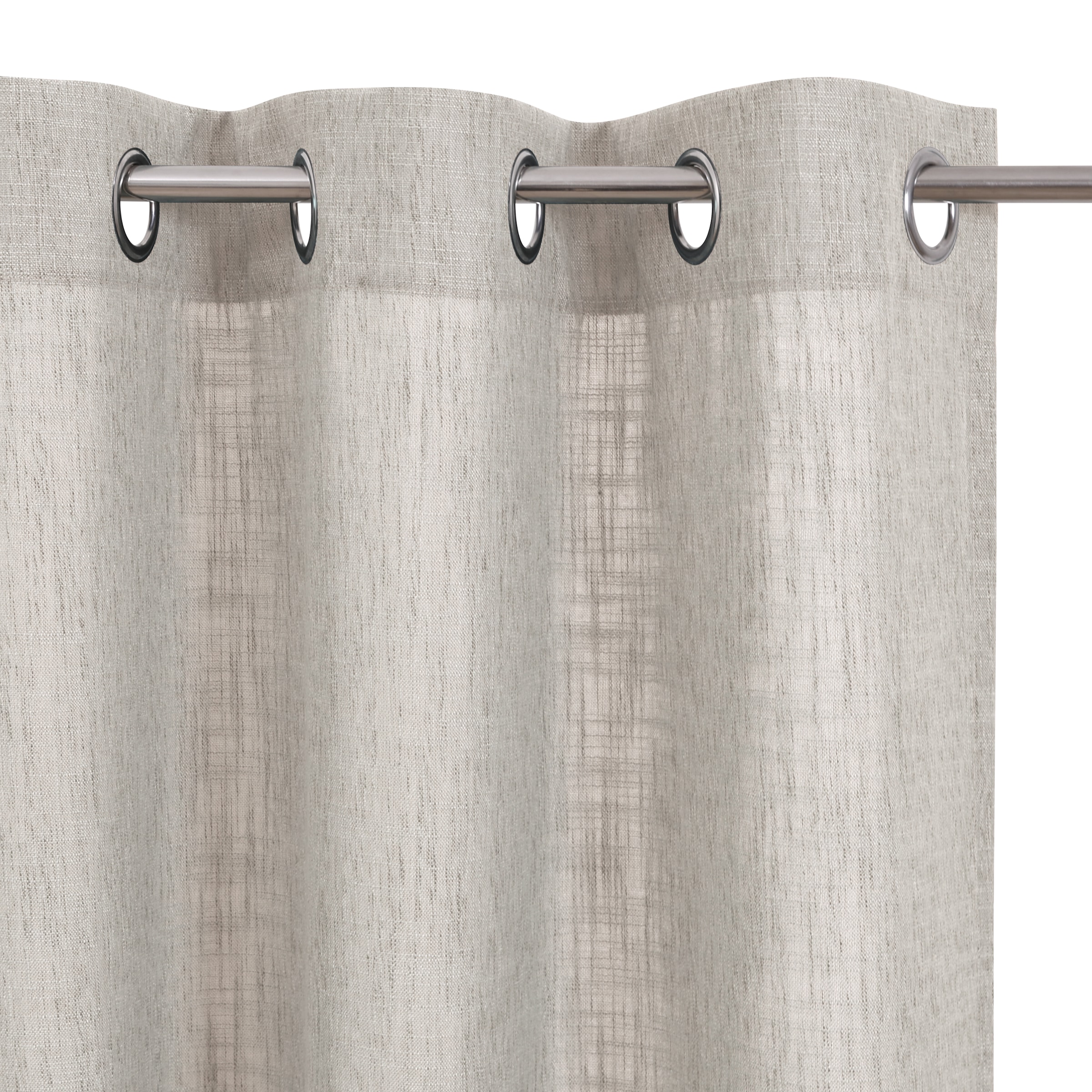 Bruno Banani Gardine »Jaden«, (1 St.), modern, zeitloser Schal, Leinenoptik