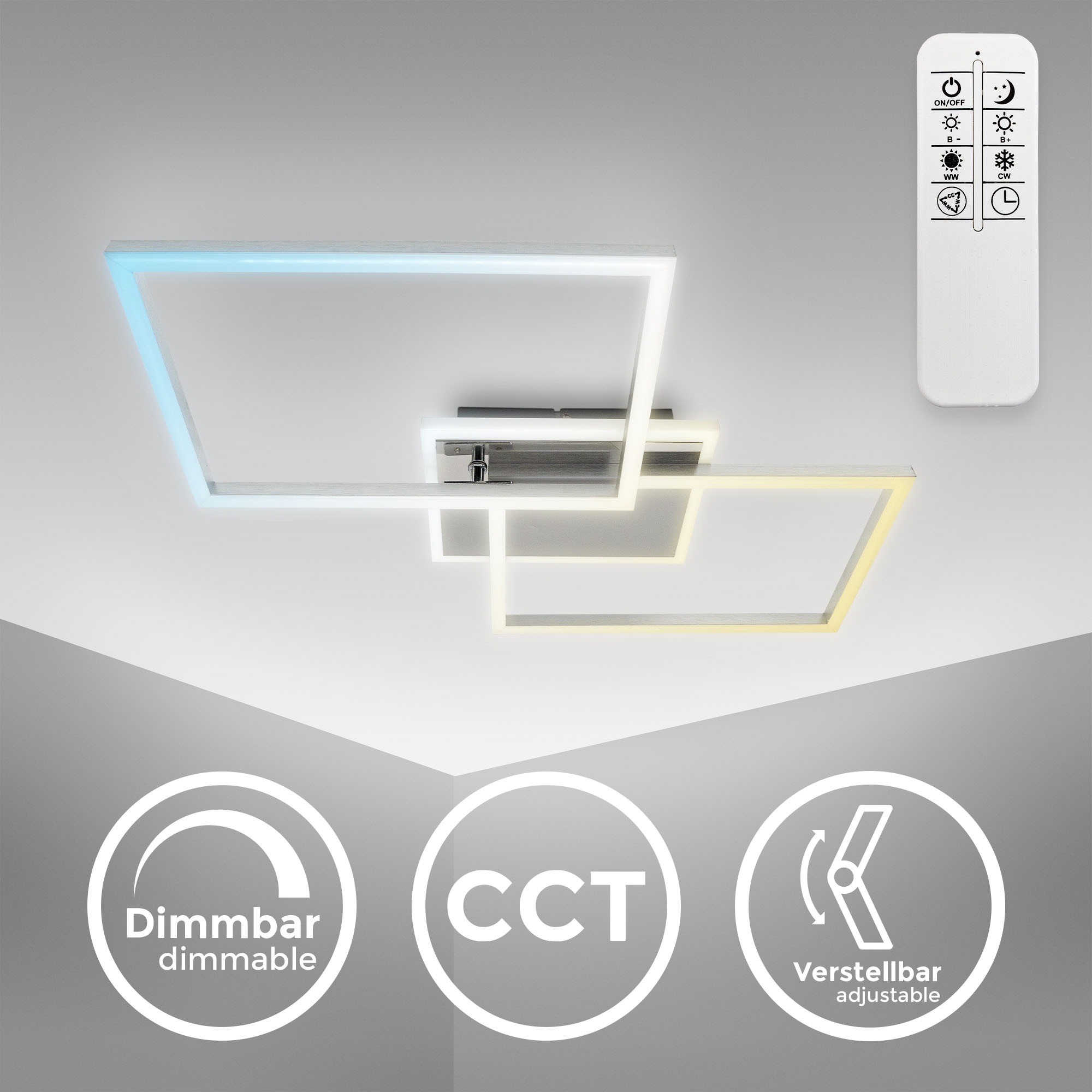 B.K.Licht LED Deckenleuchte »BKL1440 LED Deckenlampe, einstellbare Farbtemp günstig online kaufen