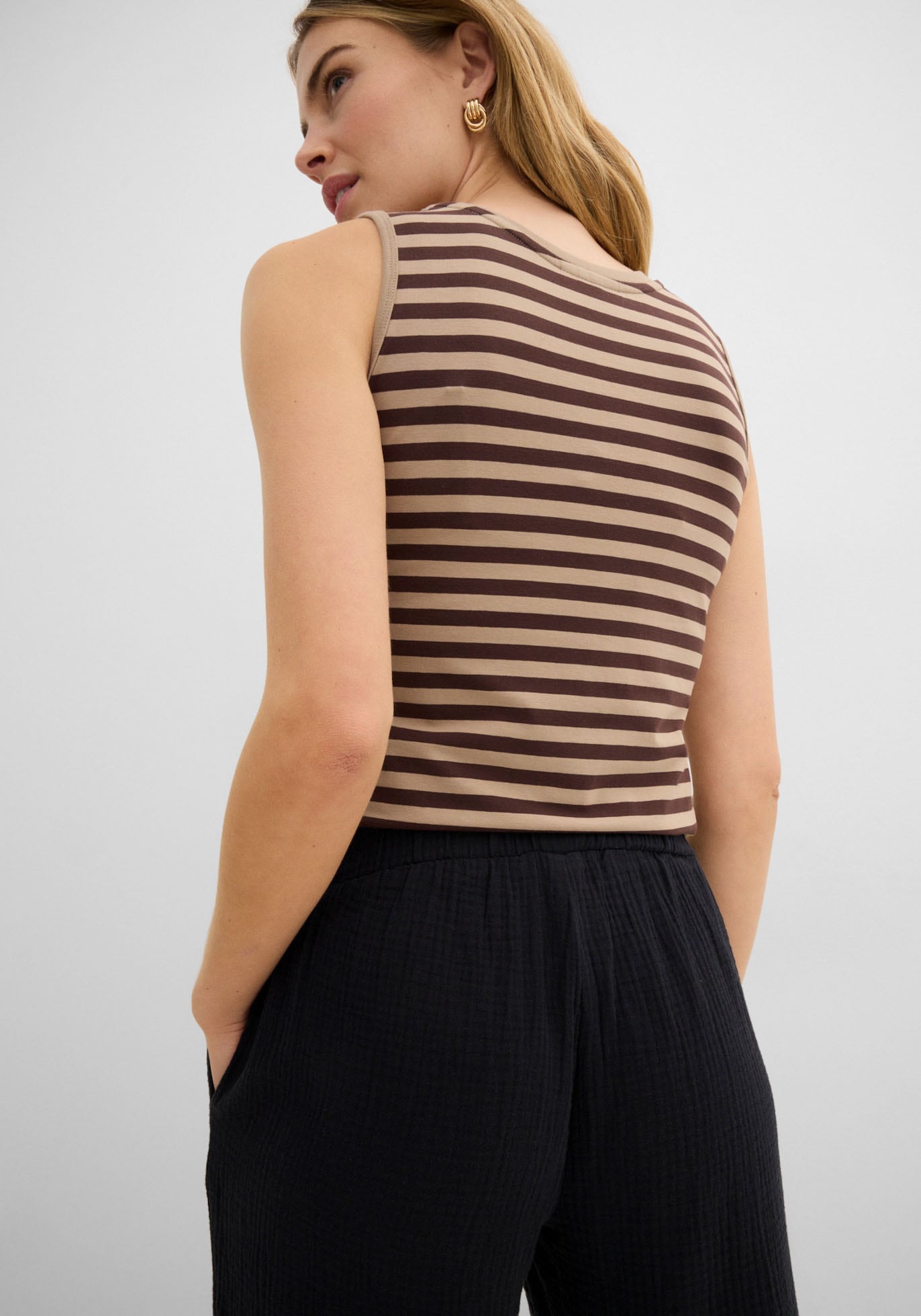 bonprix Culotte  aus Baumwolle, aus Musselin-Material, lockere Passform