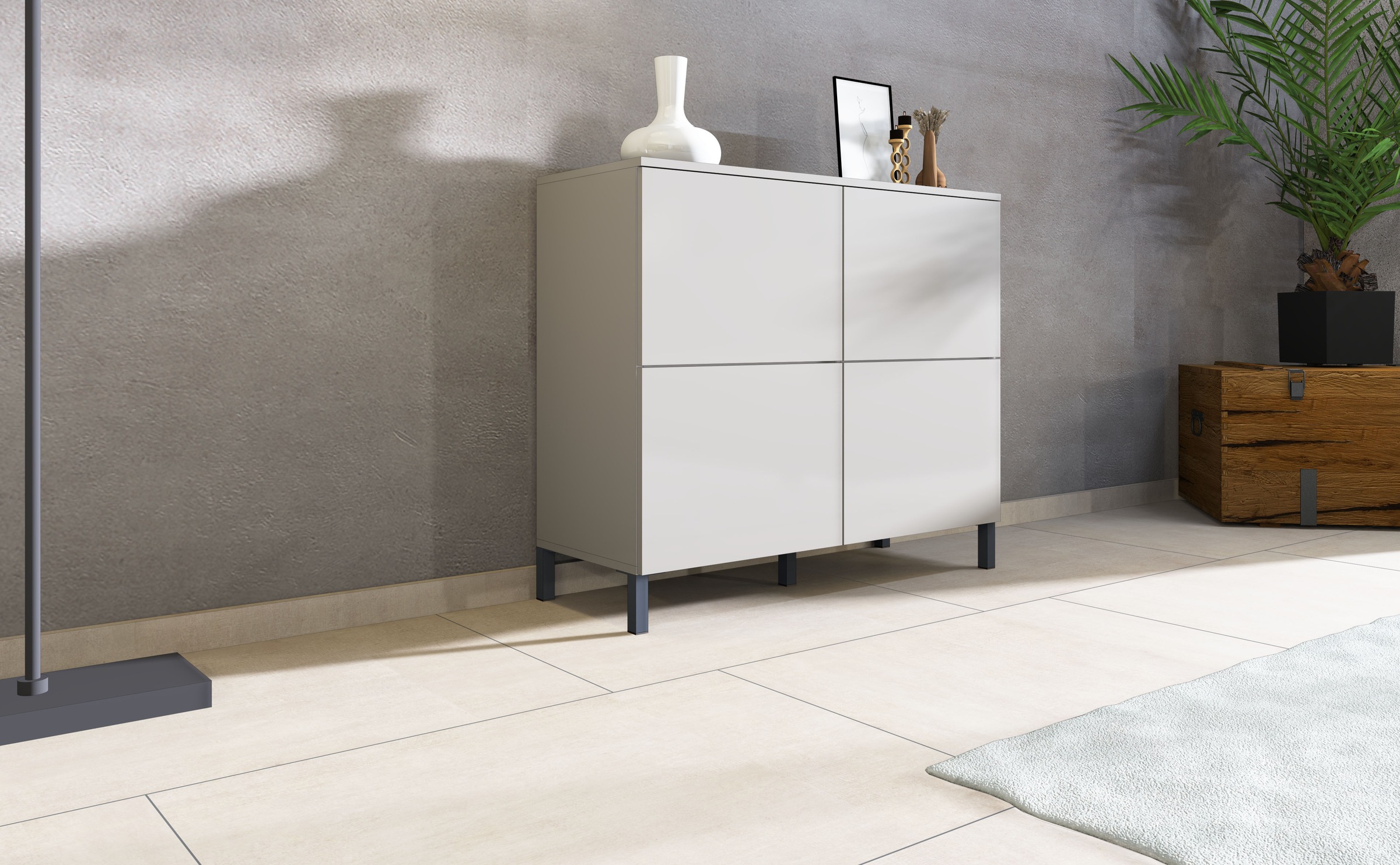 borchardt Möbel Kommode »Haama«, Drucköffner (Push-To-Open), höhenverstellbarer Einlegeboden