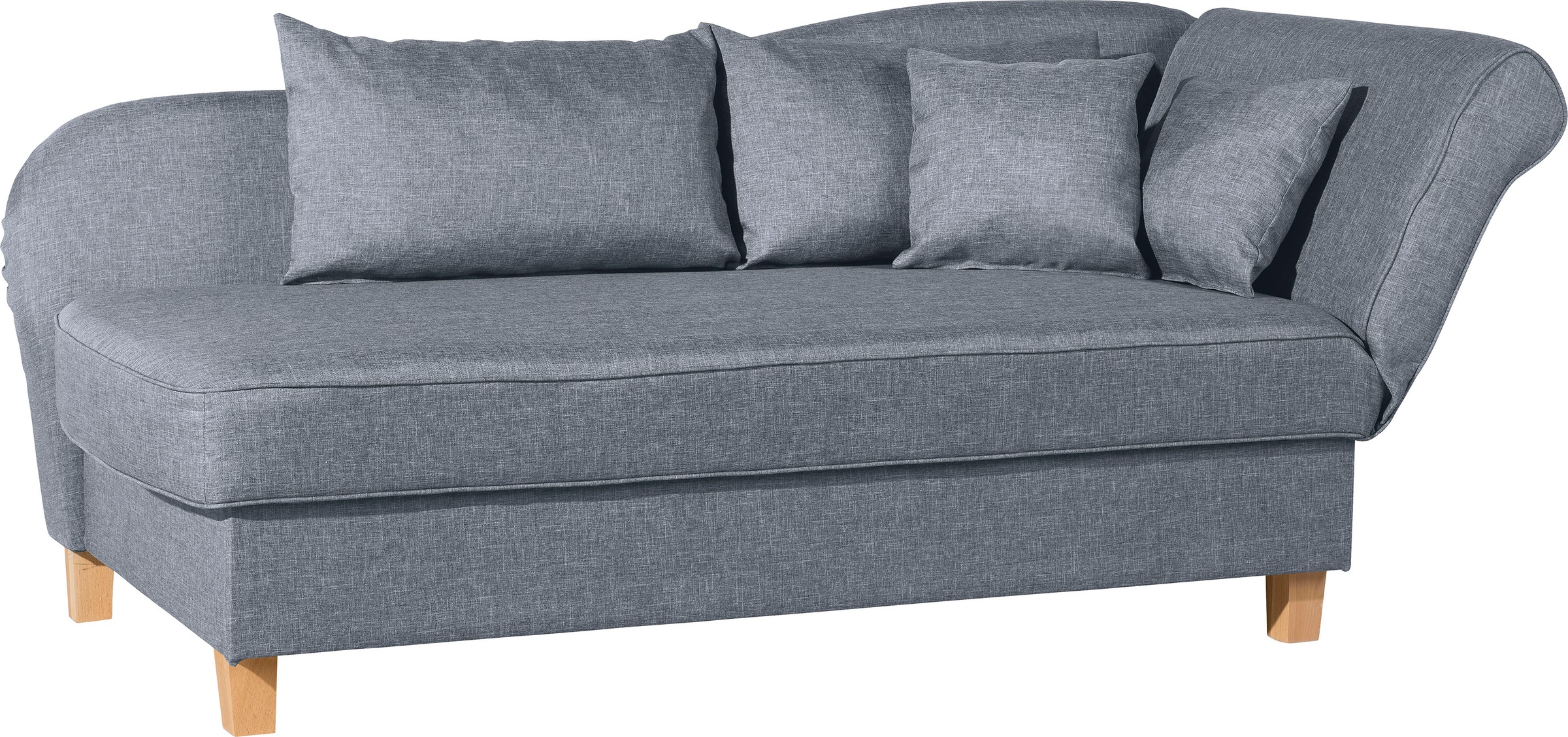 Max Winzer® Recamiere »Saturn mit verstellbarer Armlehne und Bettkasten, bequem zum Relaxen«, Armlehne links oder rechts, inkusive 4 Kissen