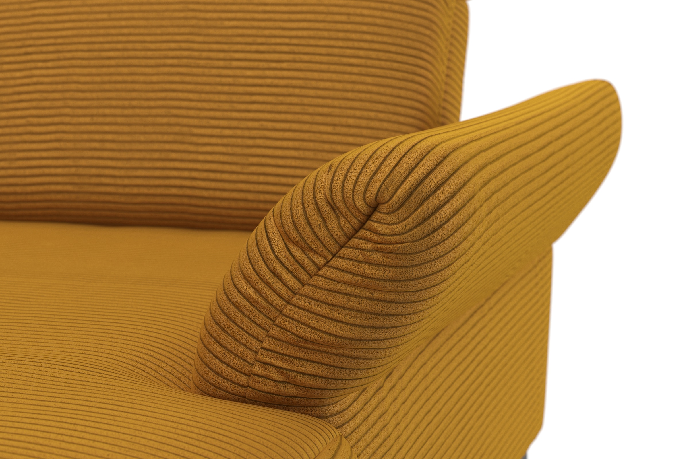 INOSIGN Wohnlandschaft »Coco U-Form«, Sitztiefen-, Arm- und Kopfteilverstellung, Cord-Bezug, Fußhöhe 15 cm