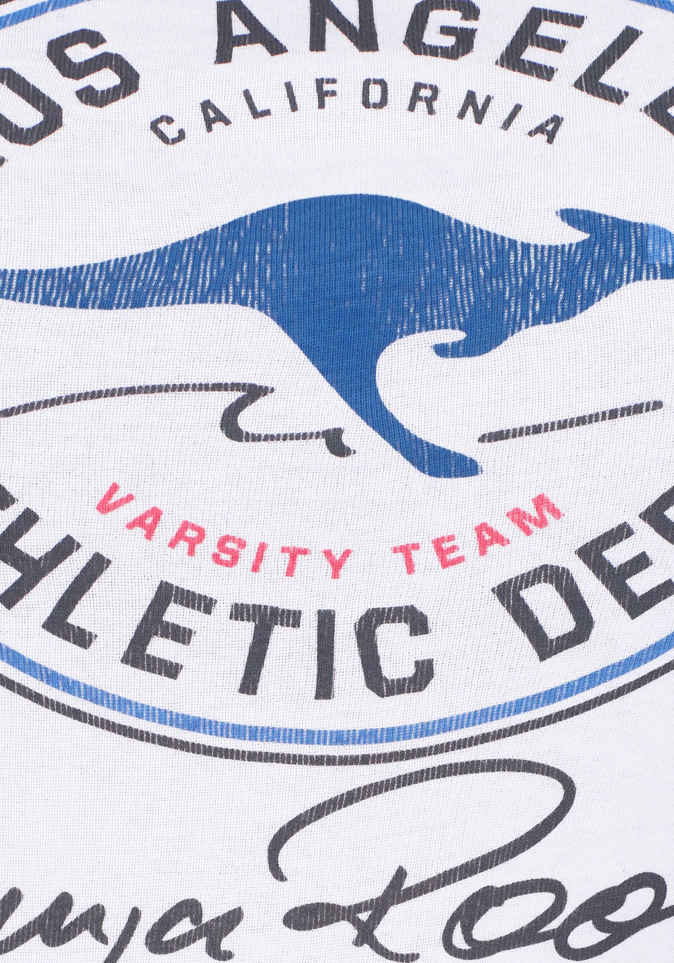 KangaROOS T-Shirt Kurzarm,  sehr figurbetont,  im Vintage-Design,  Rundhalsausschnitt