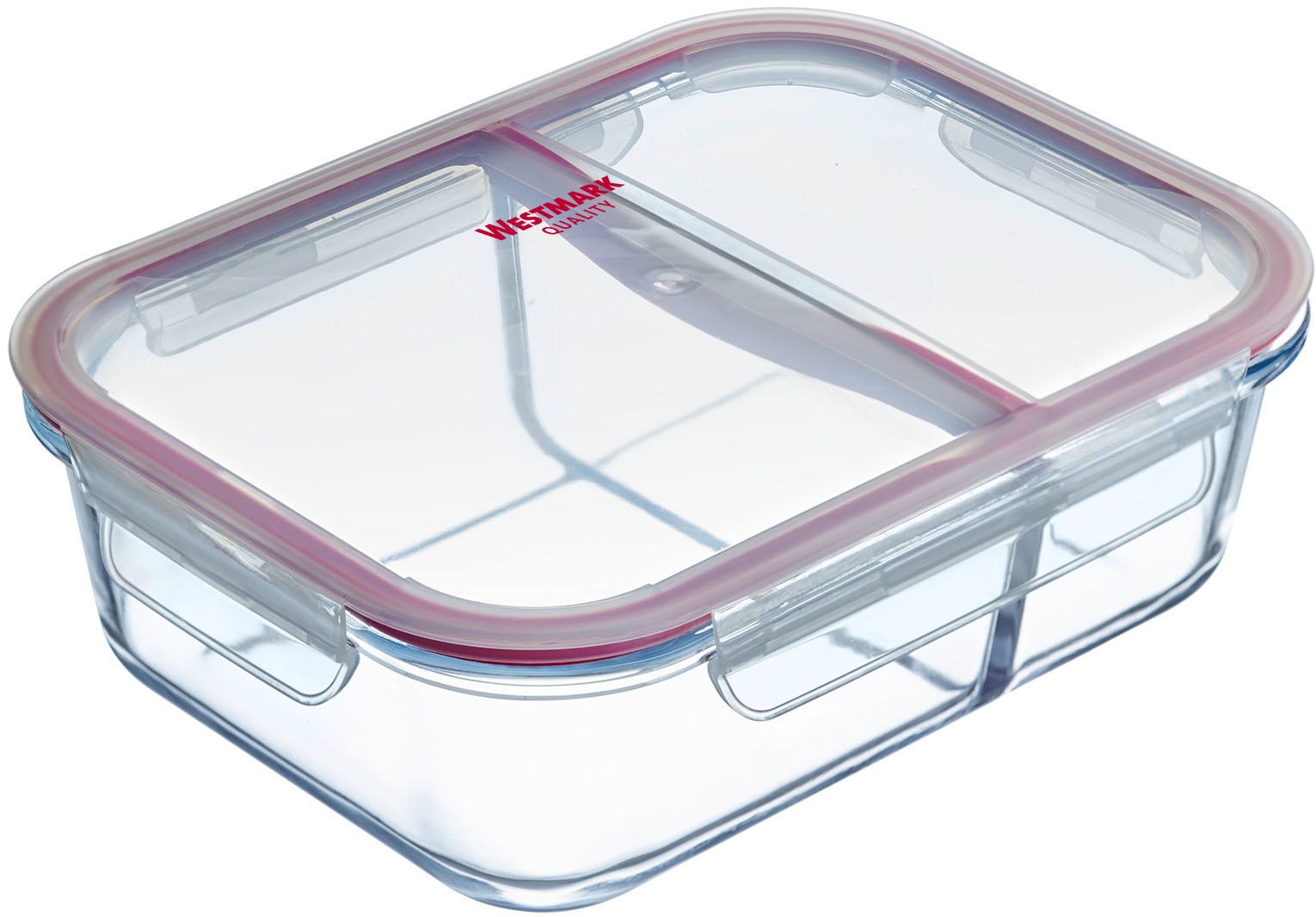 WESTMARK Frischhaltedose »Glas-Frischhaltedose 1380 ml, mit 2 separaten Fäc günstig online kaufen
