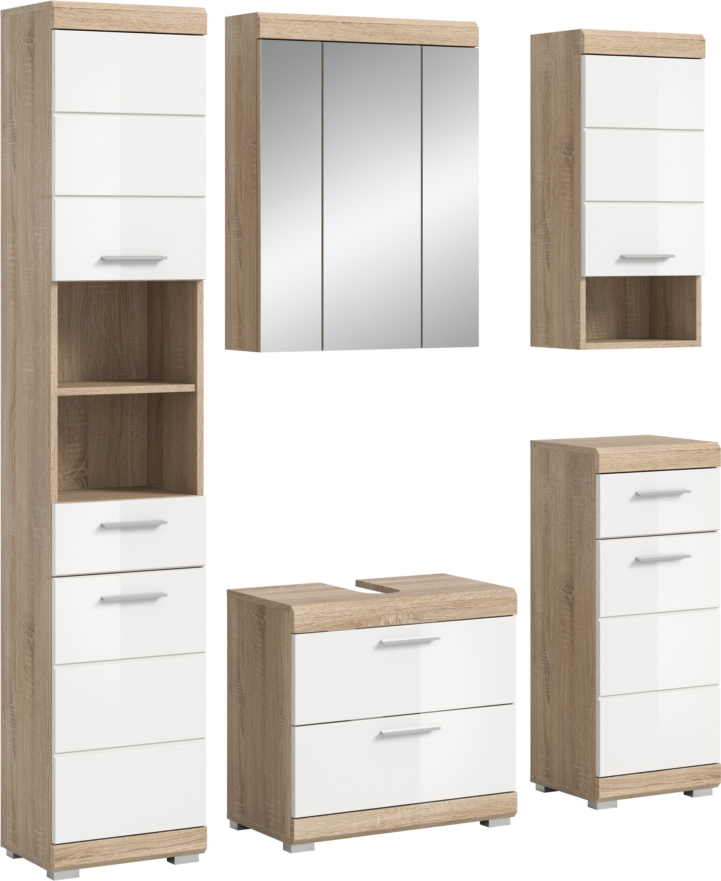 INOSIGN Badmöbel-Set »Siena, 5 teilig, bestehend aus:« Set, TOPSELLER!, 5 S günstig online kaufen