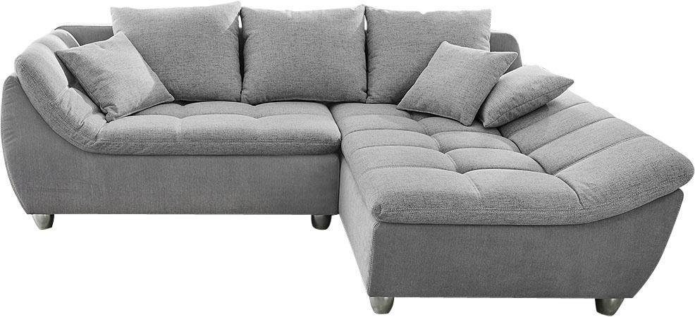 Jockenhöfer Gruppe Ecksofa »Genua L-Form, B: 250 cm« mit 2 Zierkissen günstig online kaufen
