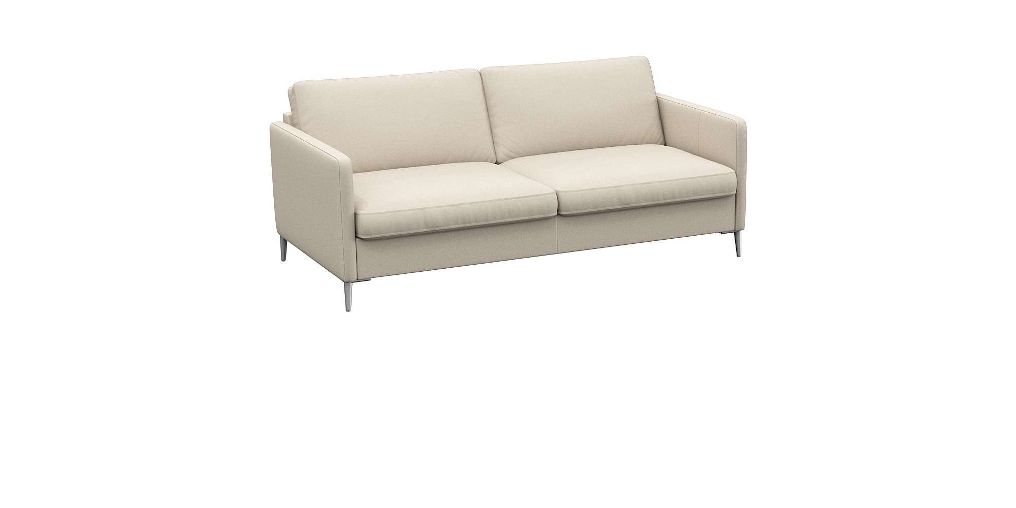 FLEXLUX 2,5-Sitzer »Fiore, super Sitzkomfort durch Kaltschaum im Sitz«, schmale Armlehnen, Füße Alu