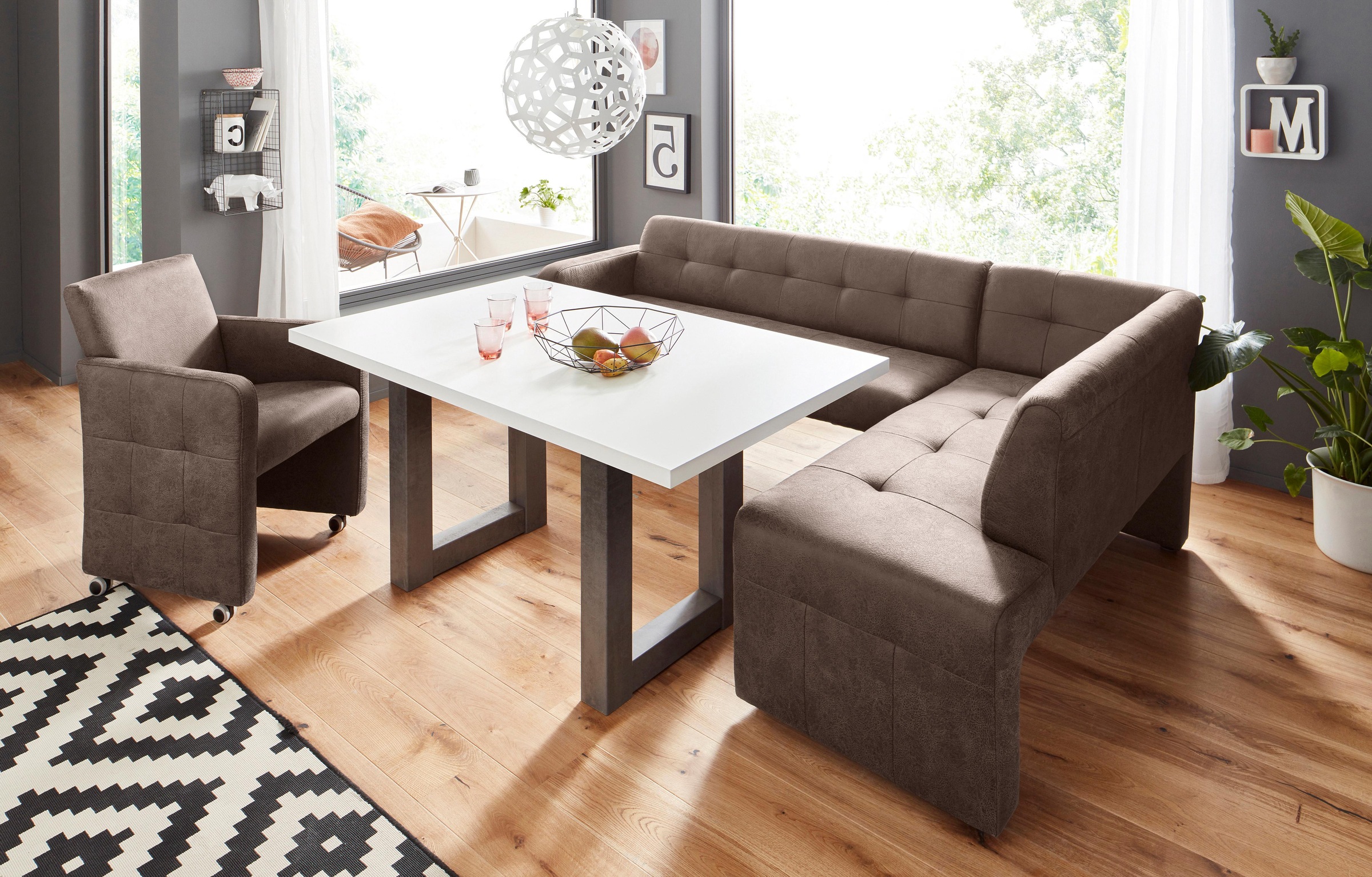exxpo - sofa fashion Eckbank »Barista«, Frei im Raum stellbar