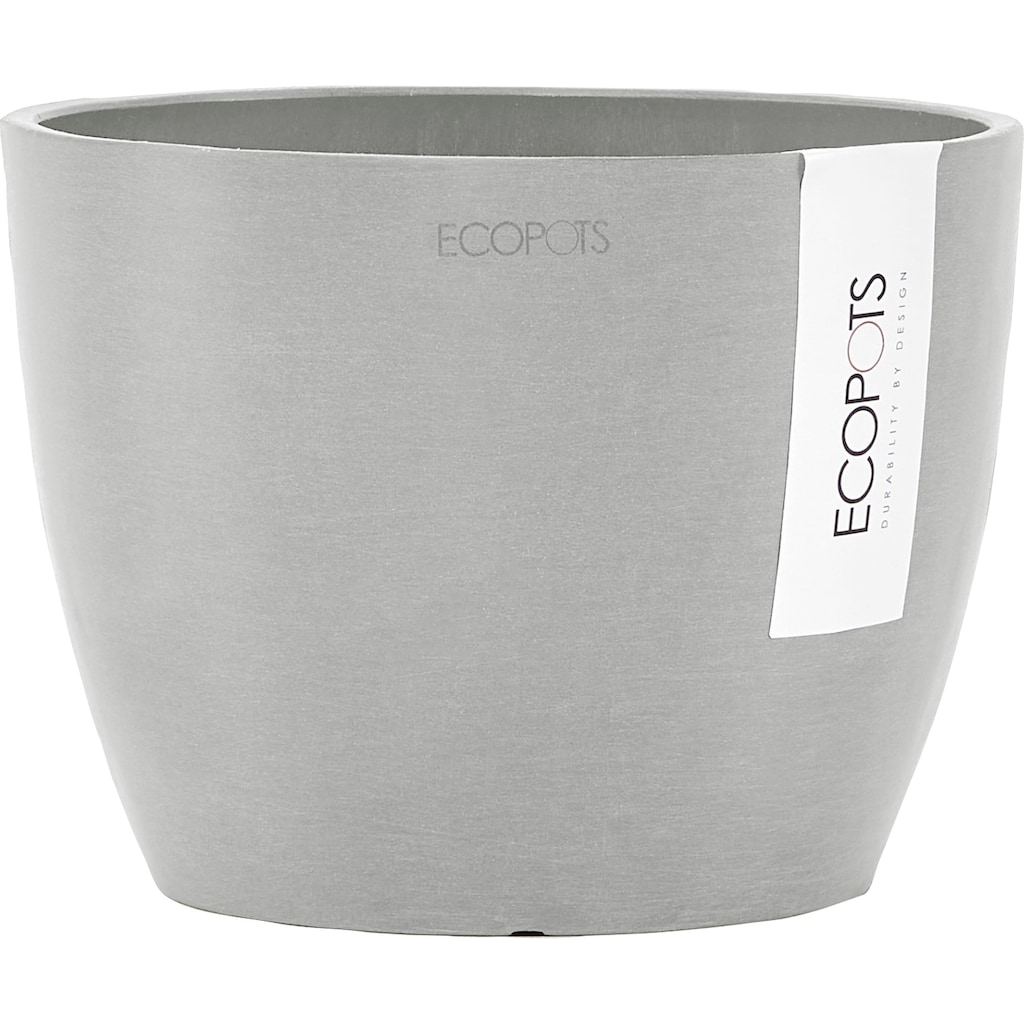 ECOPOTS Blumentopf »STOCKHOLM White Grey«