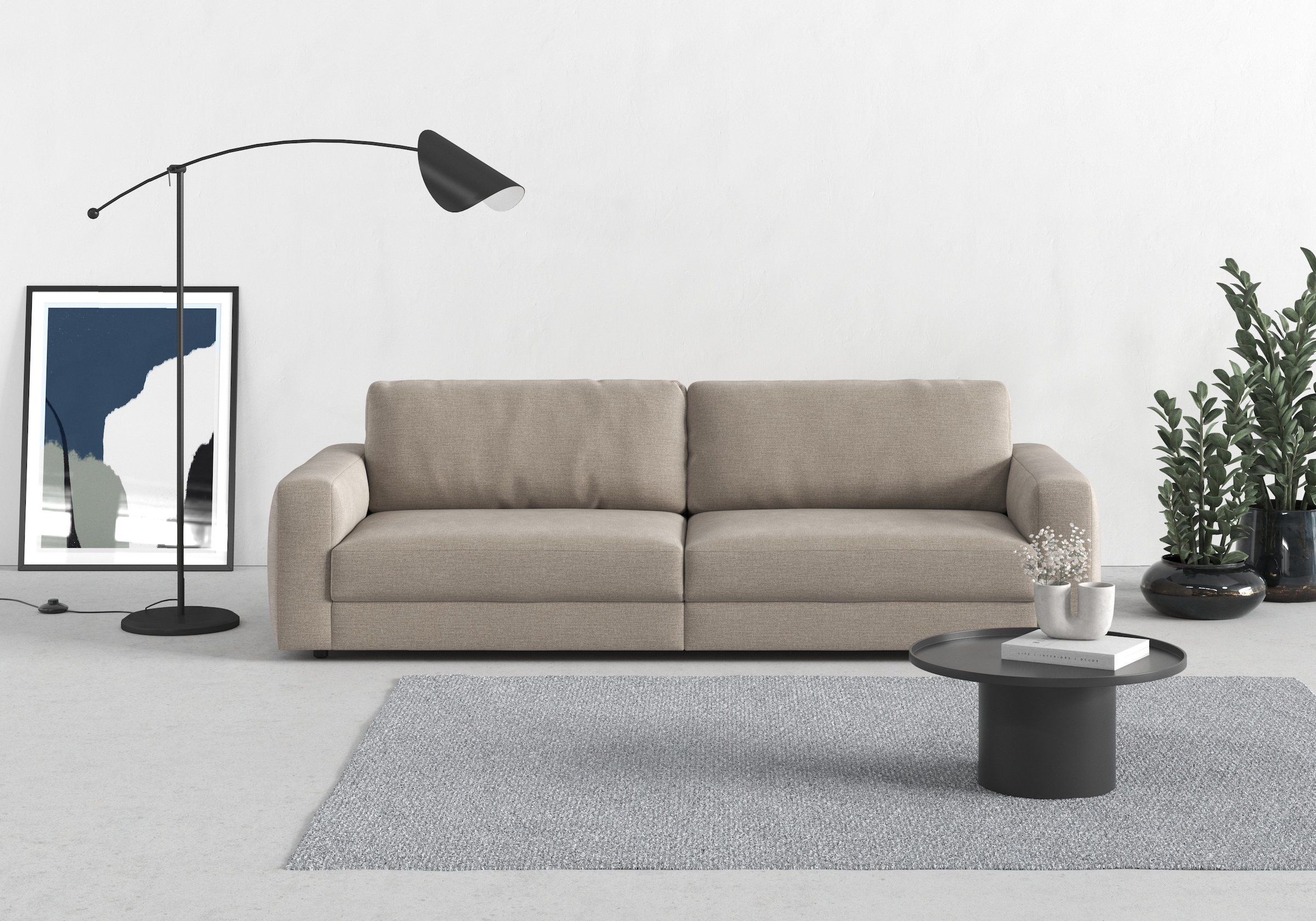TRENDMANUFAKTUR Big-Sofa »Bourbon« extra tiefe Sitzfläche, wahlweise mit Si günstig online kaufen