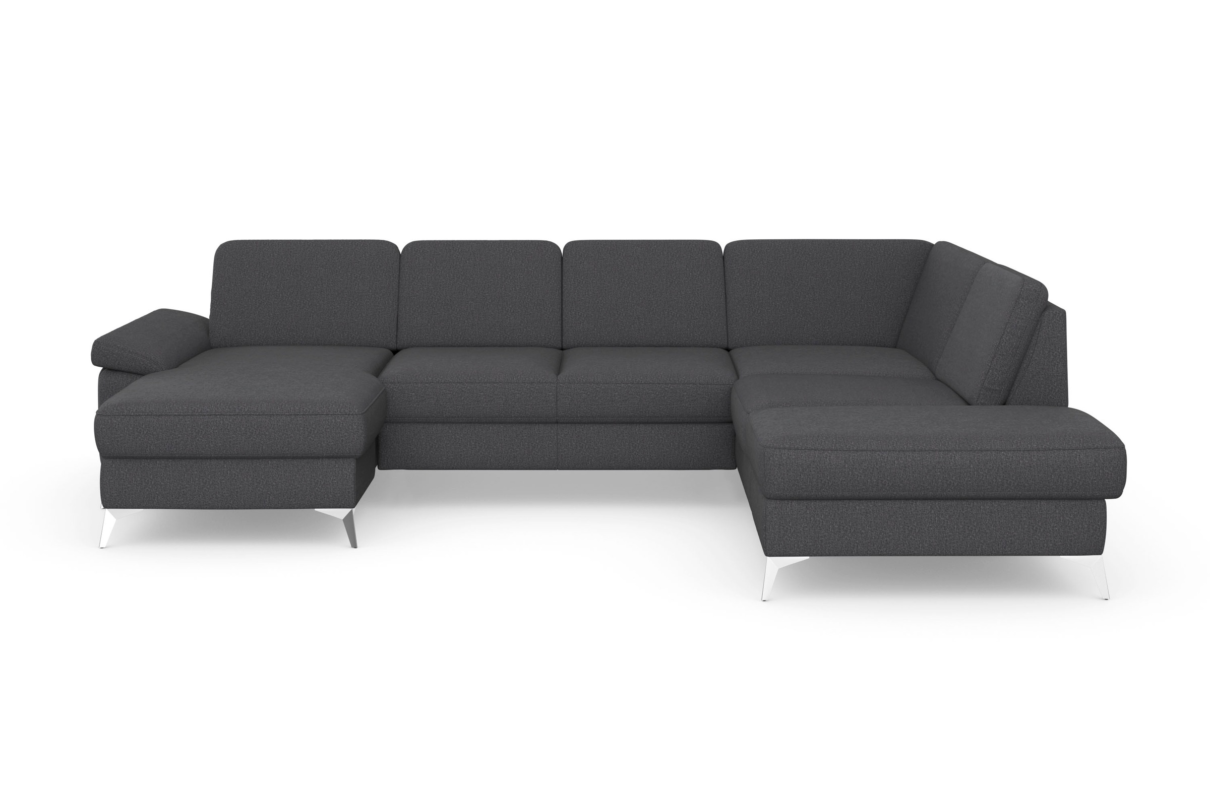 sit&more Wohnlandschaft »Padua U-Form«, inklusive Sitztiefenverstellung, Armteilfunktion und Federkern