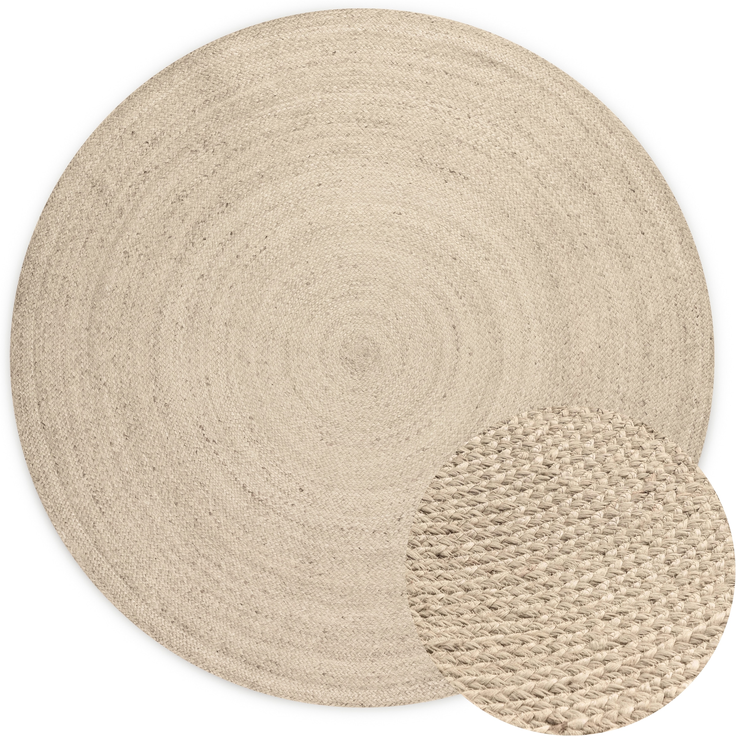 HANSE Home Teppich »Rangpur Juteteppich, in rund und oval« oval 10 mm Höhe handgewebt, 100% Jute , Natur, Wohnzimmer, Flur, Boho, Skandi