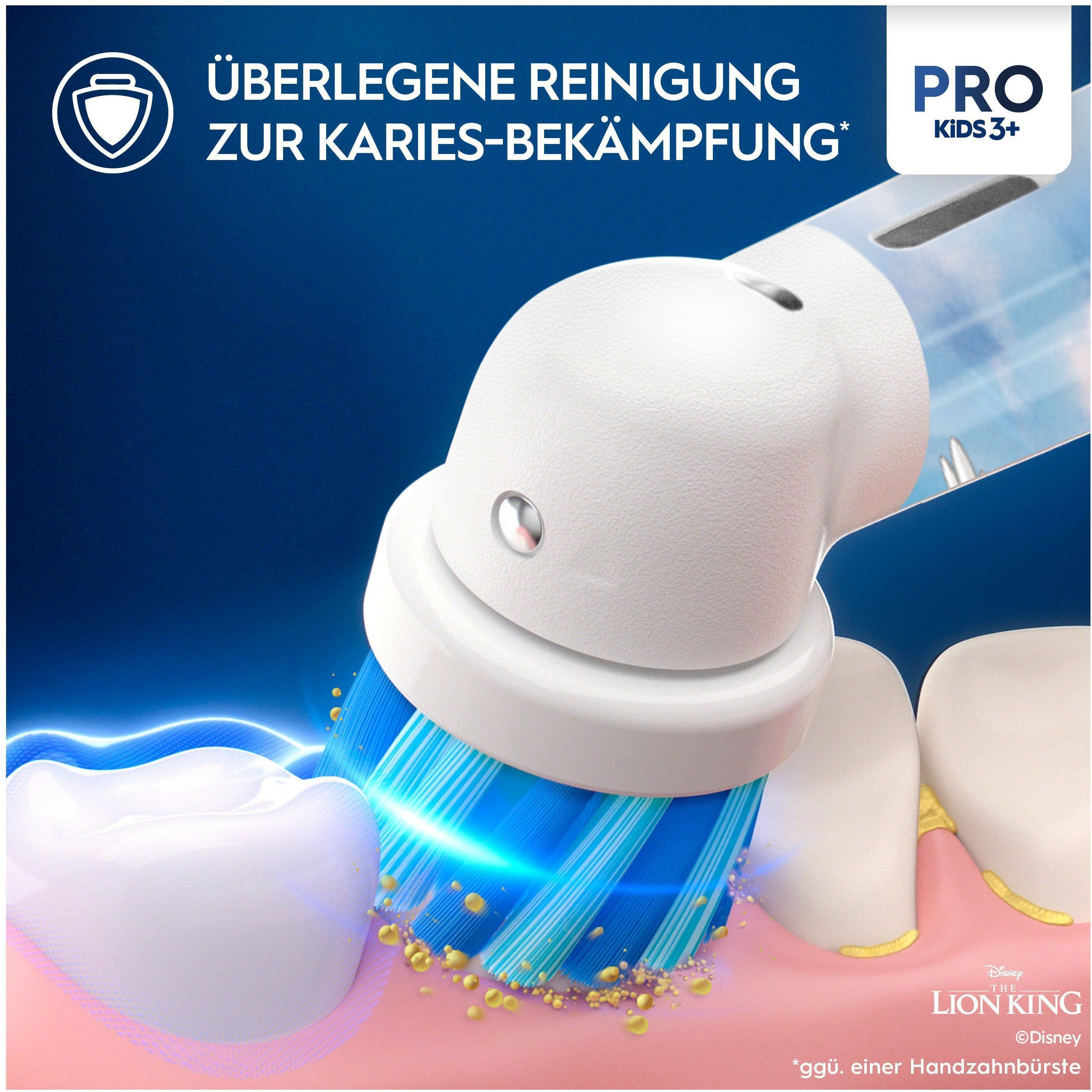 Oral-B Aufsteckbürsten »Pro Kids König der Löwen«, extra weiche Borsten, für Kinder ab 3 Jahren