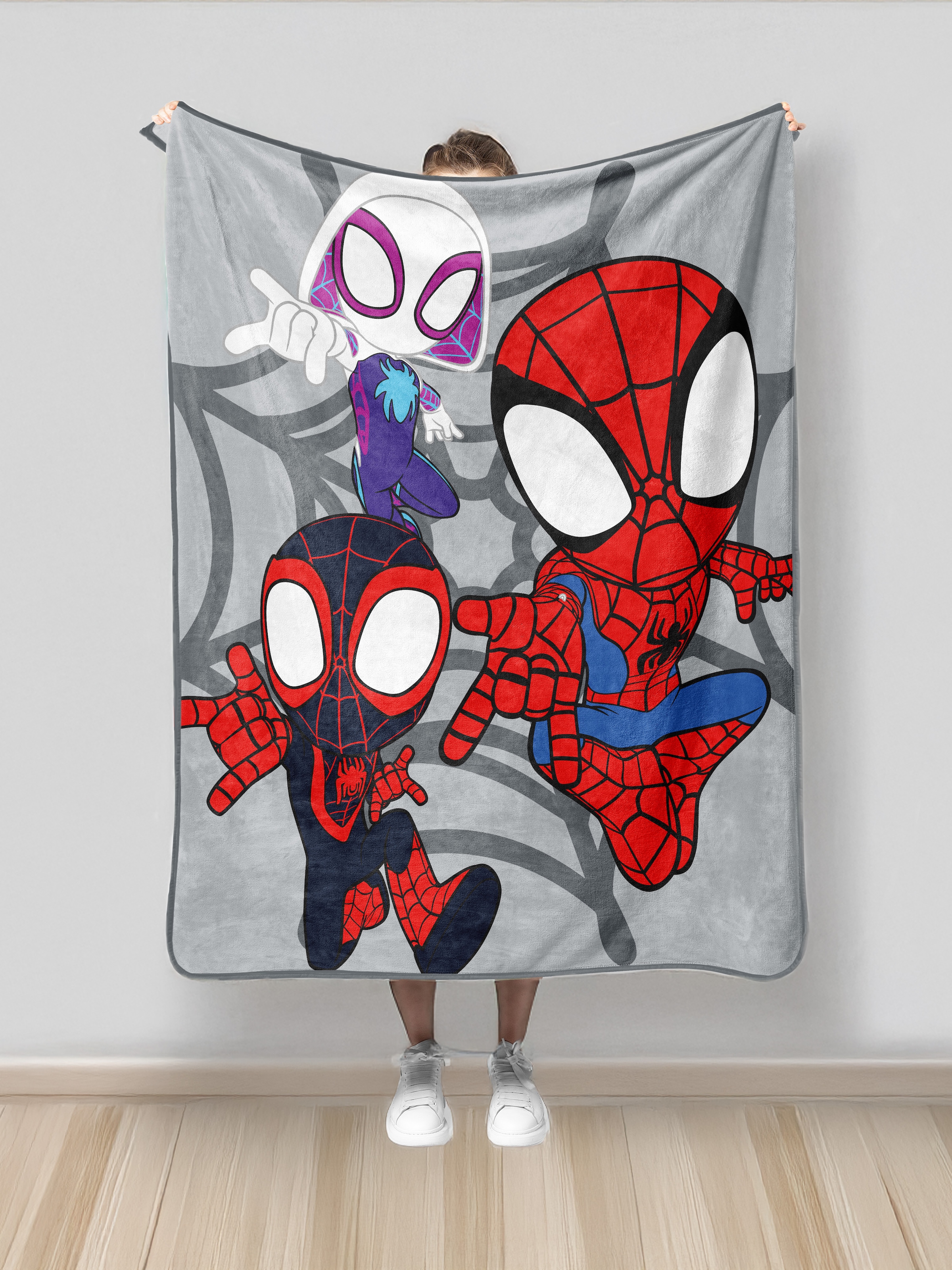 MARVEL Kinderdecke »Marvel Spidey 130 x 150 cm« mit Miles Morales & Ghost ESider Gwen