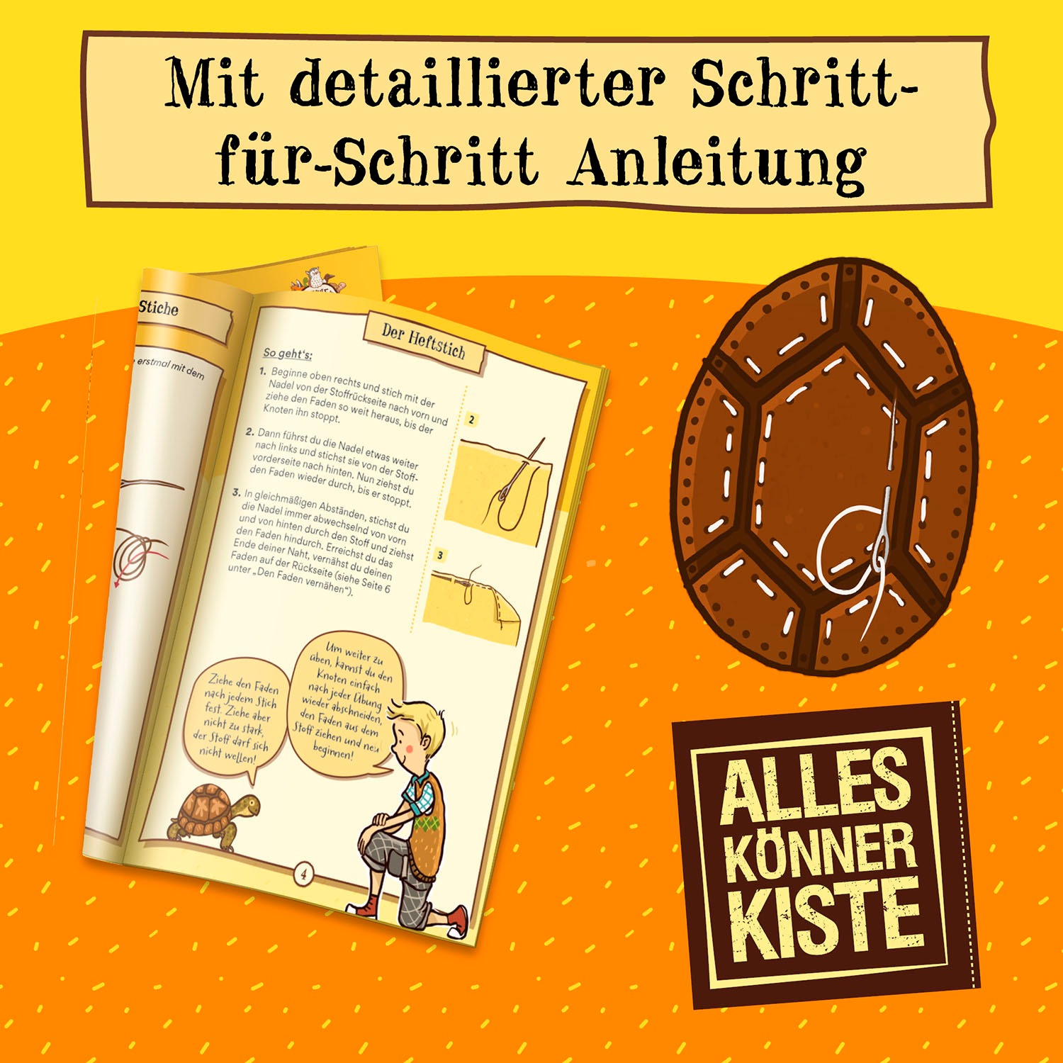 Kosmos Kreativset »AllesKönnerKiste - Die Schule der magischen Tiere Nähspaß Henrietta«