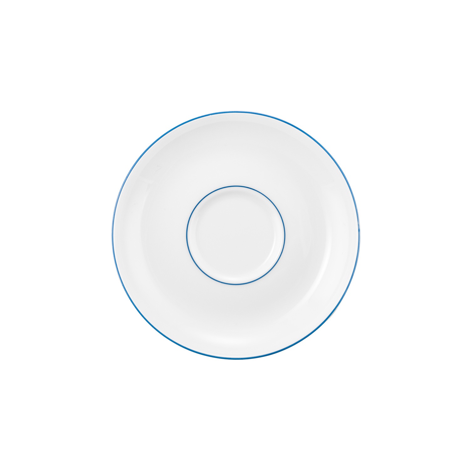 Seltmann Weiden Teeservice »Teeservice 18-teilig Sonate Blue Lines, Teetassen, Untertassen, Teller« Teetassen, Untertassen, Teller, weiß, blau