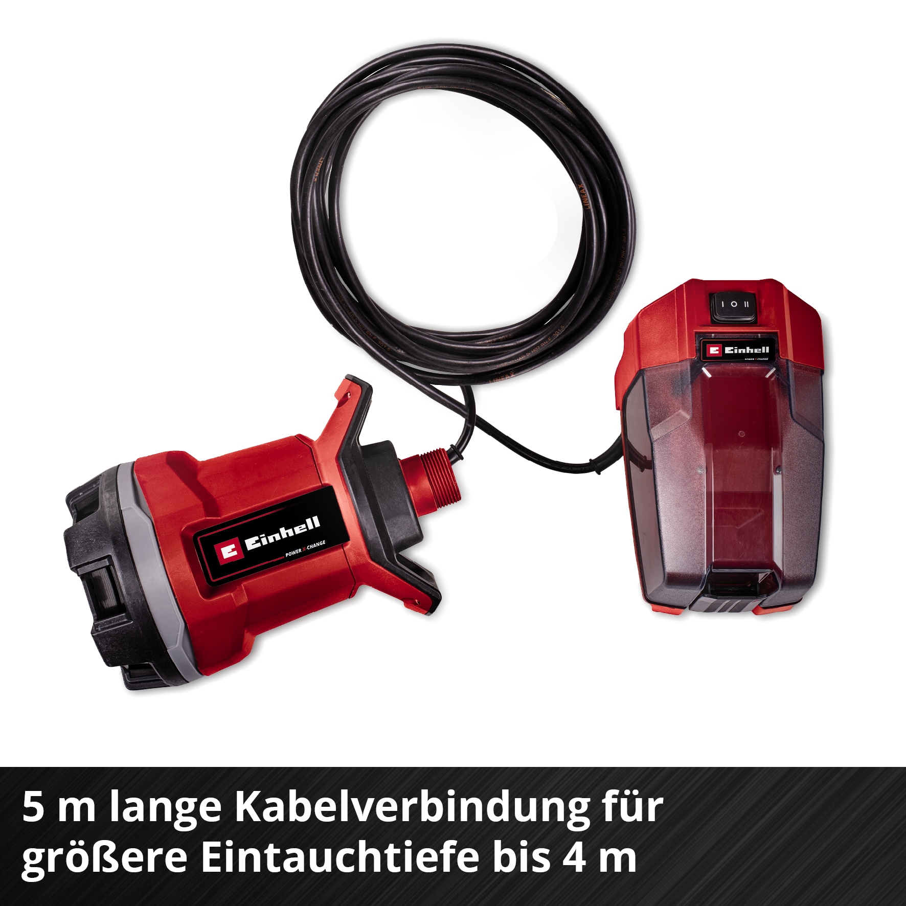 Einhell Schmutzwasserpumpe »GE-DP 18/25 Li - Solo« 7.500 l/h, Power X-Change, ohne Akku und Ladegerät