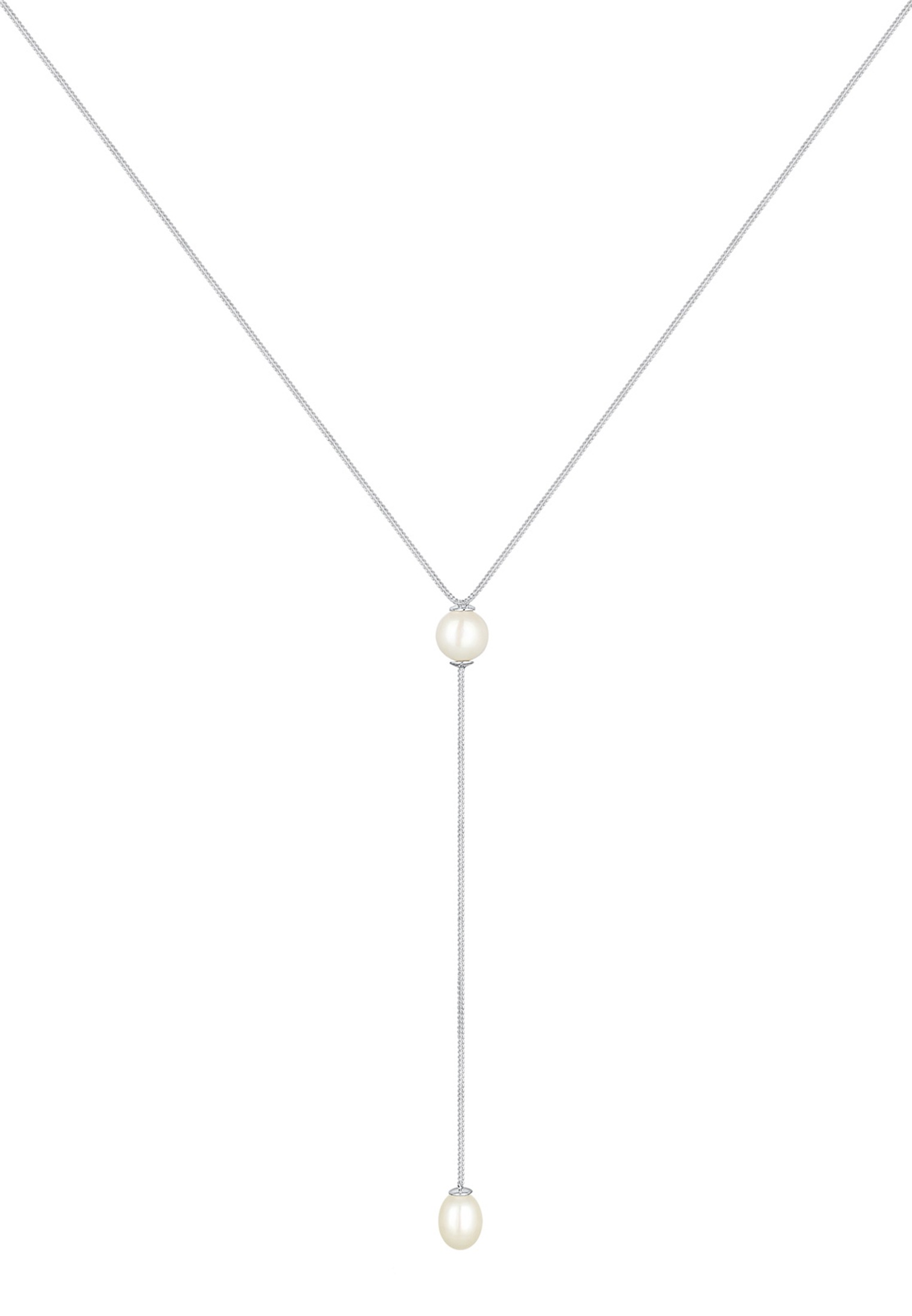 Elli Perlenkette »Y-Kette Süßwasserzuchtperle 925 Sterling Silber«