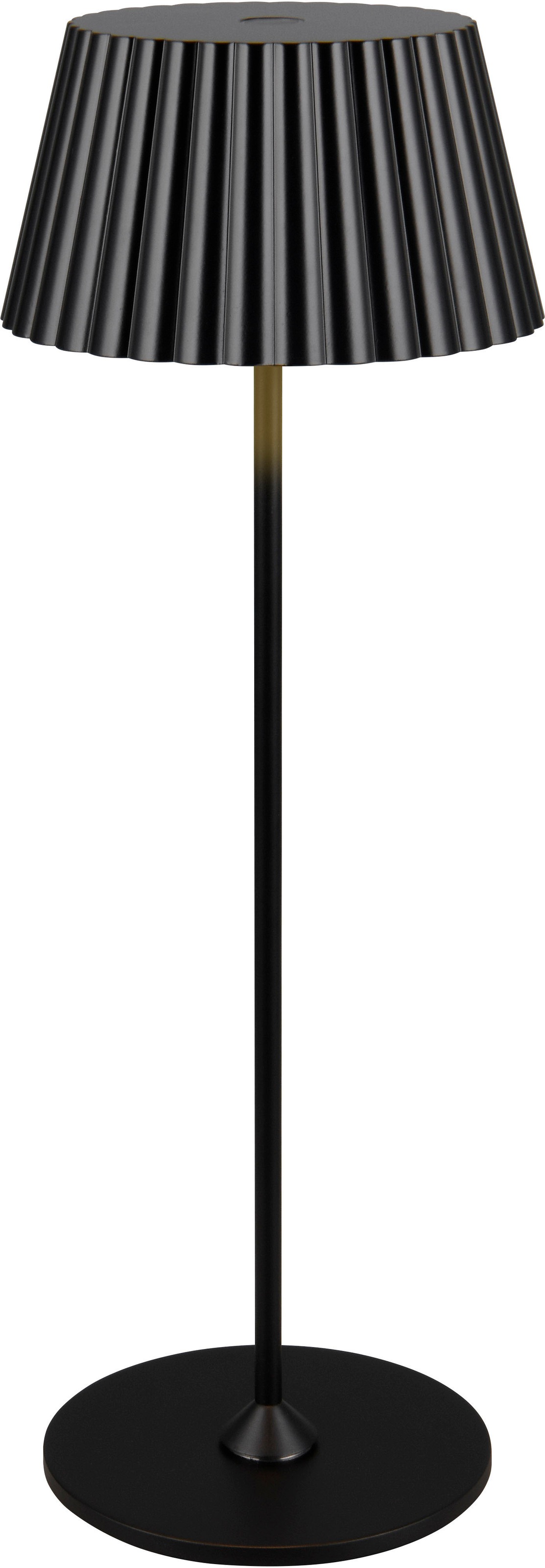 REALITY Leuchten LED Außen-Tischleuchte »SUAREZ«, 1 flammig, Leuchtmittel LED-Board | LED fest integriert, Outdoor Akku Tischlampe inkl Ladestation USB-C, Touch-Dimmer Höhe 39cm