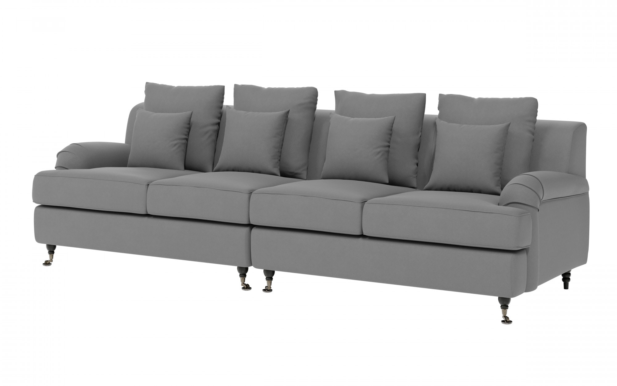 Guido Maria Kretschmer Home&Living Big-Sofa »NORIN«, zwei Fußarten: vorne - Rollen, hinten - Holzfüße