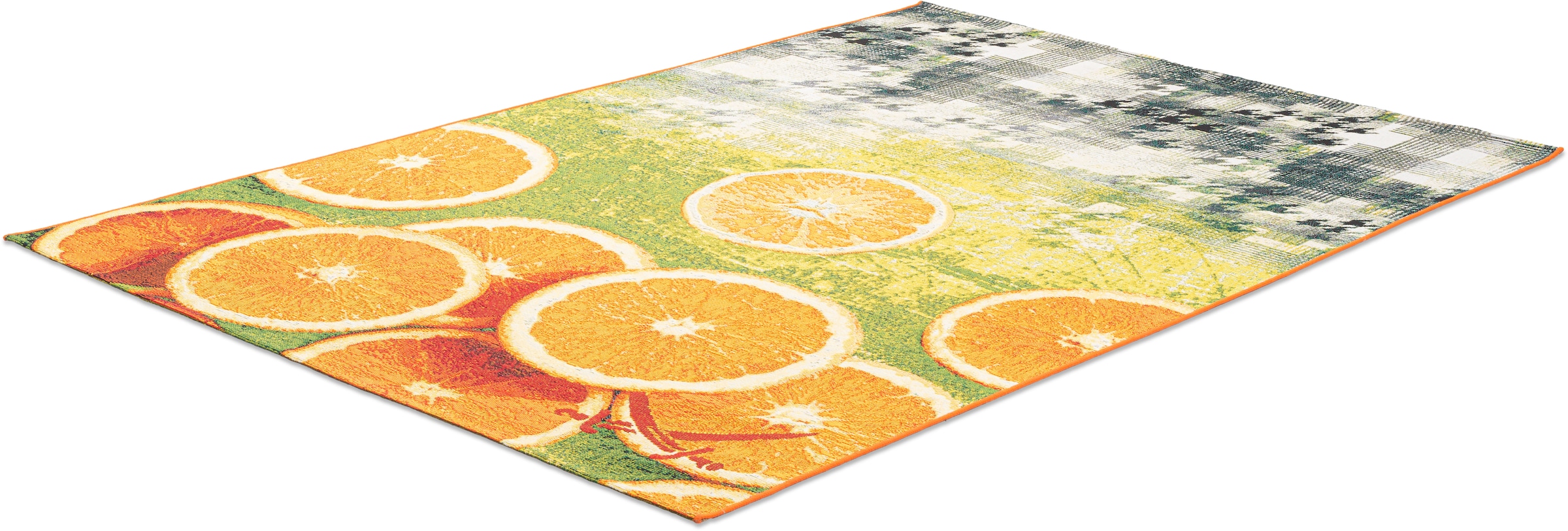 Sansibar Teppich »Rantum Beach 002«, rechteckig, 5 mm Höhe, Flachgewebe, modernes Sommer Design, In- und Outdoor geeignet