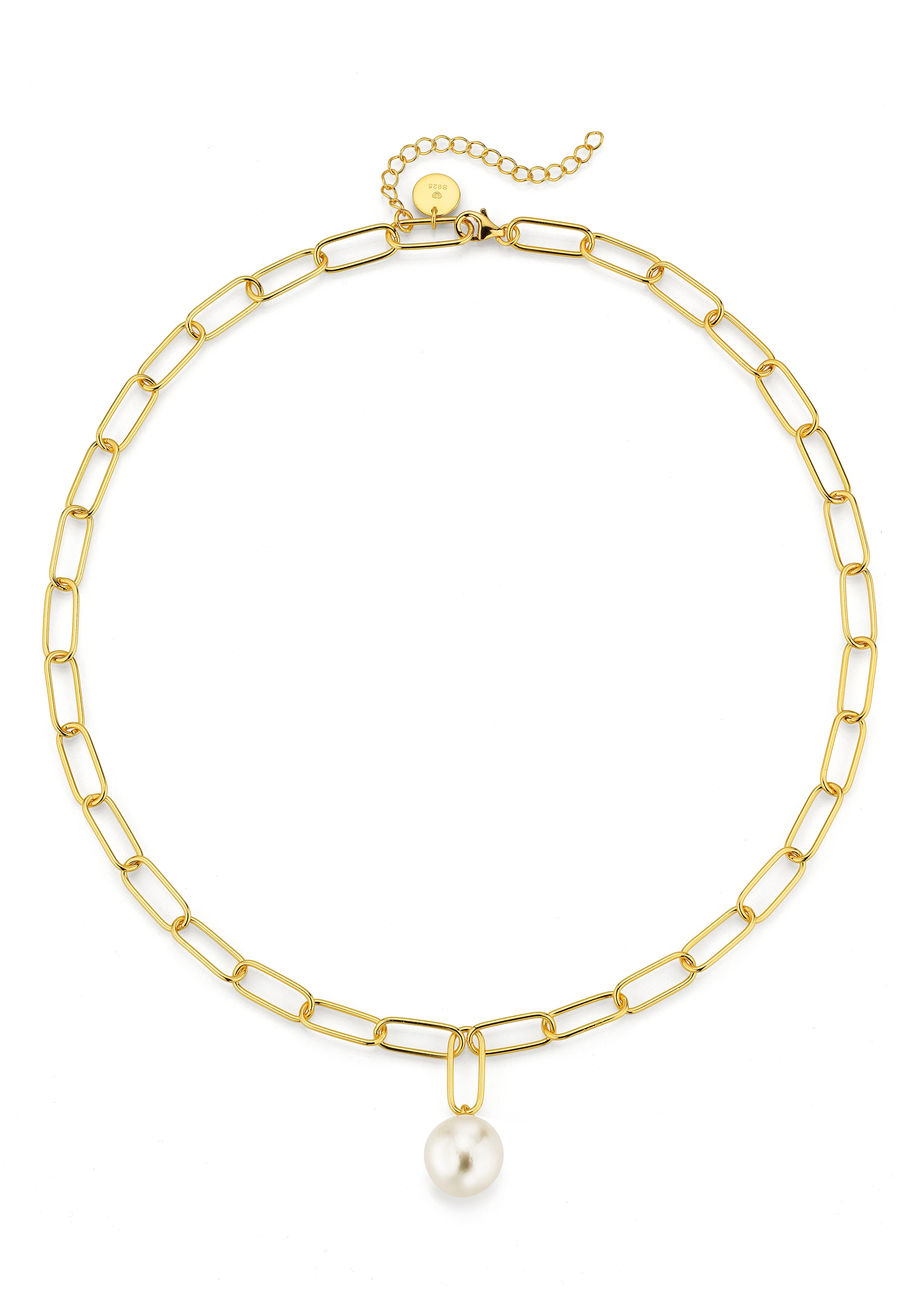 Geschenk, Halskette Süßwasserzuchtperle - mit Collier Online-Shop in kombiniert »Schmuck kaufen Germany Firetti Made Perle im mit Gliederkette«,