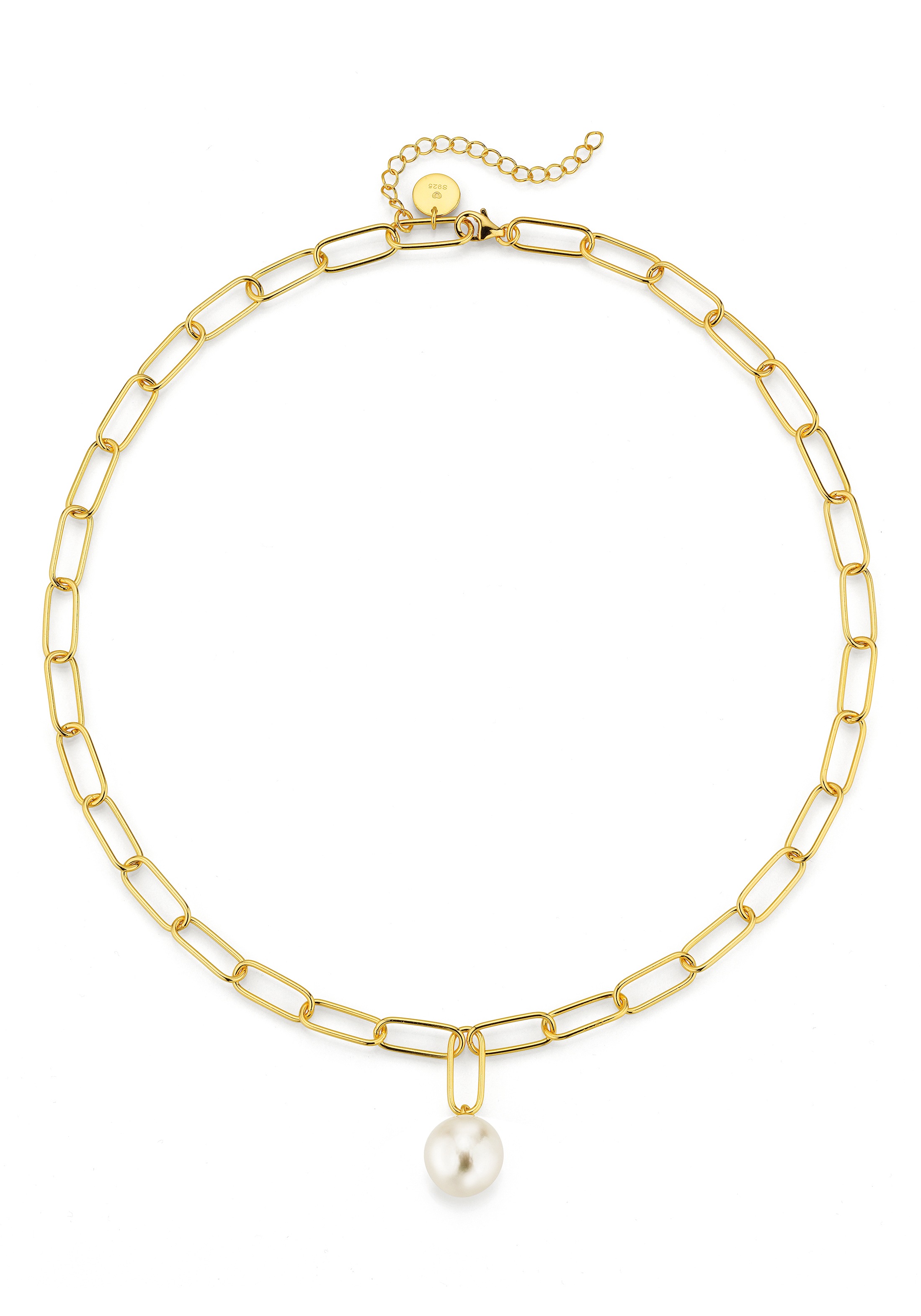 Firetti Collier »Schmuck Geschenk, Halskette Perle kombiniert mit  Gliederkette«, Made in Germany - mit Süßwasserzuchtperle im Online-Shop  kaufen