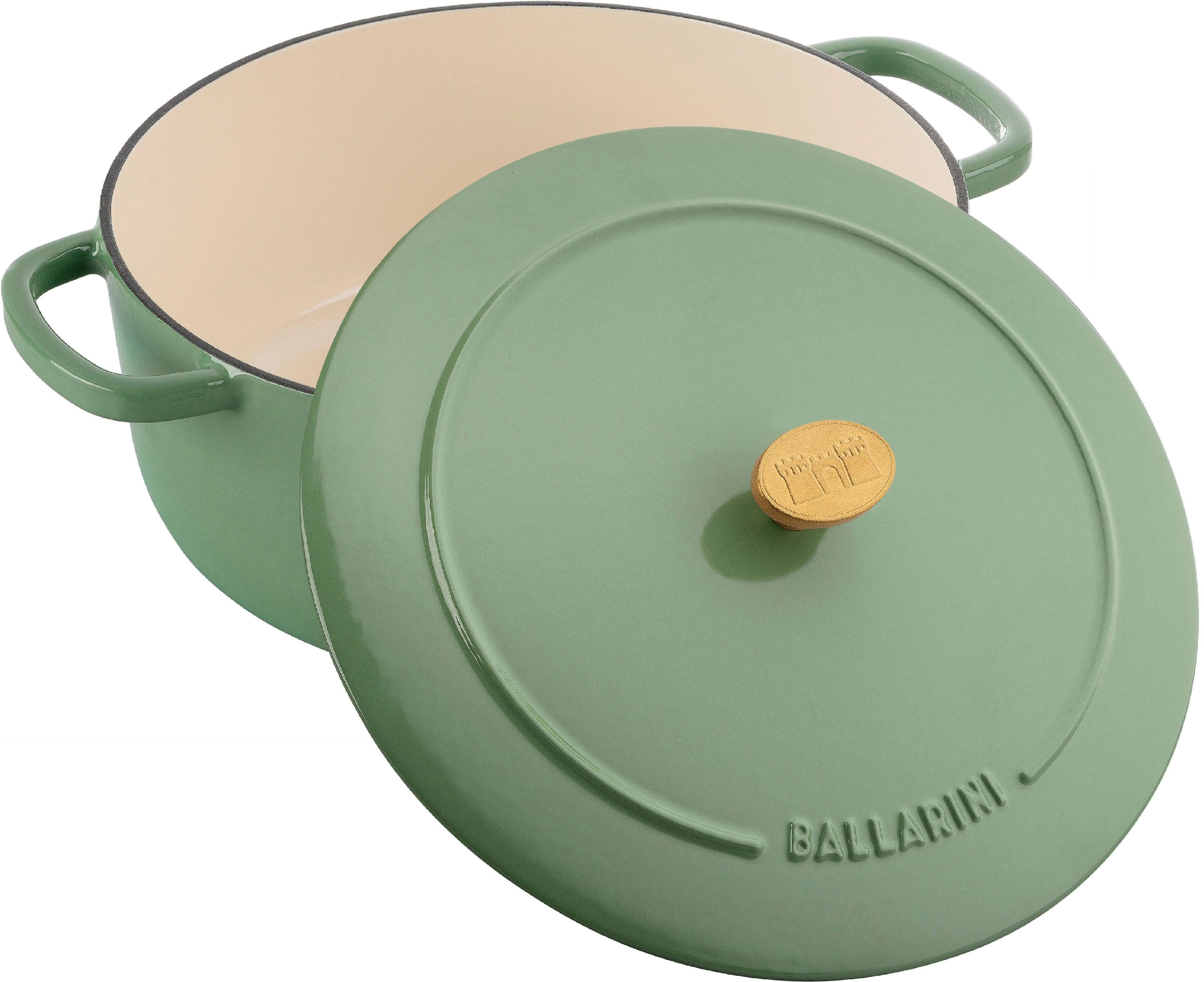 BALLARINI Bräter »Bellamonte Cocotte«, Gusseisen, (1 tlg.), robust, kratzfeste Emaille-Beschichtung, spülmaschinengeeignet