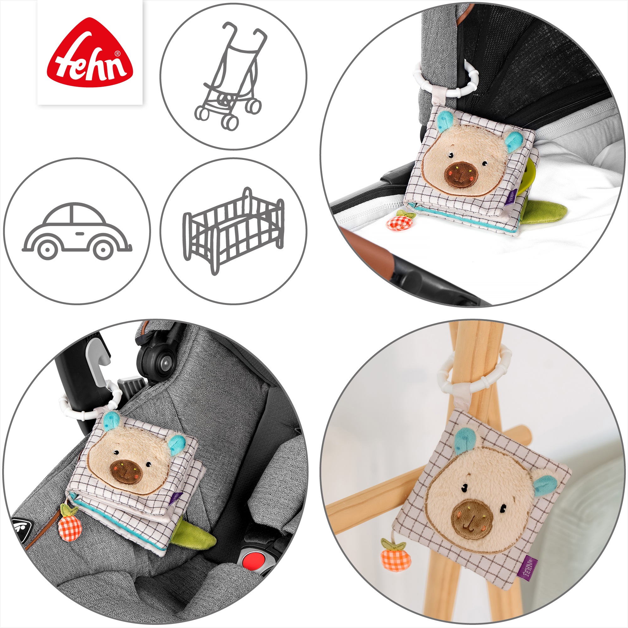 Fehn Stoffbuch »Capybara Clara«
